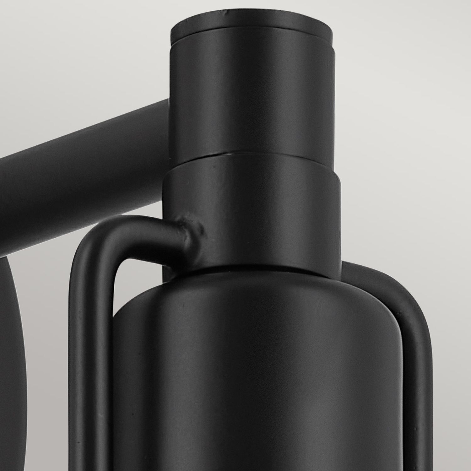 Lampe d'intérieur 3 en 1 mur plafond suspension noir métal verre