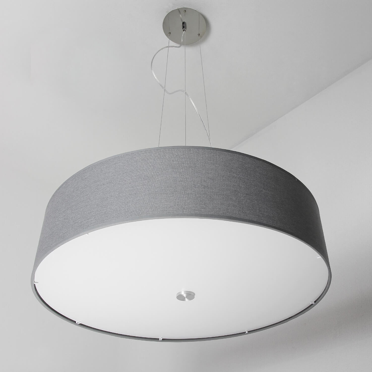 Lampe à suspendre XXL grise