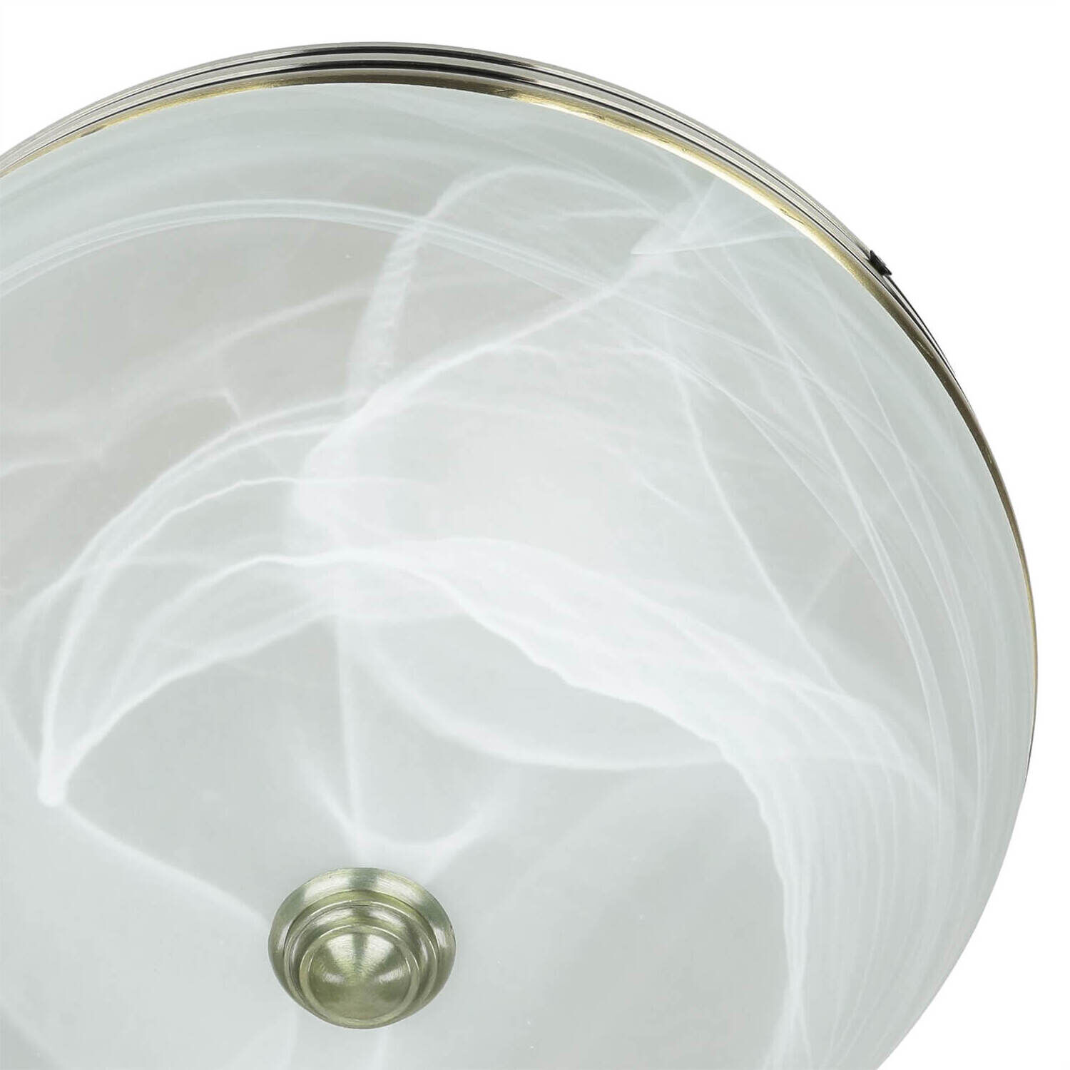 Plafonnier Art Nouveau Verre 2xE27 Ø31cm ORCHIDEA