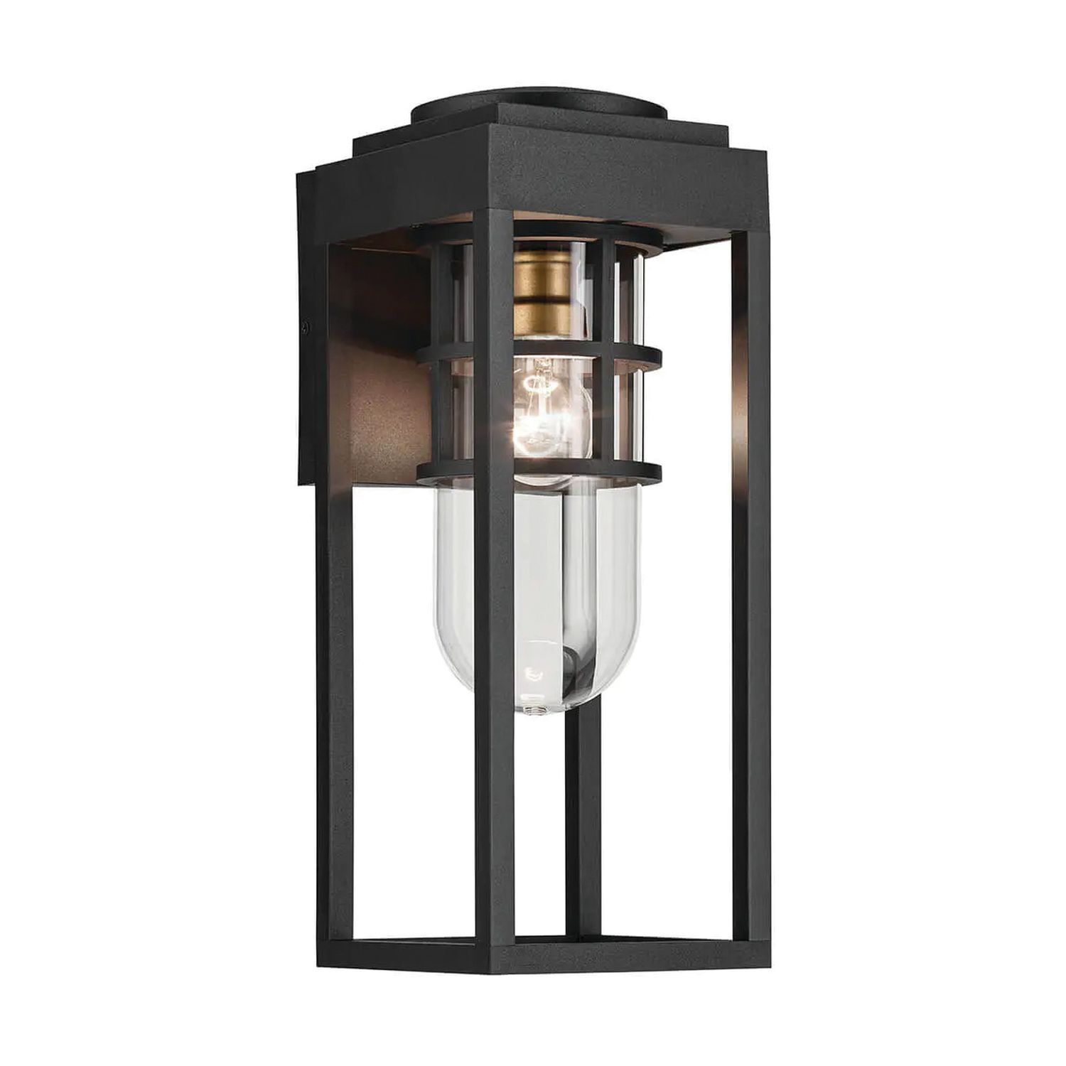 Lanterne murale noire pour E27 IP44 45,7 cm de haut Vintage Lampe, Leuchte
