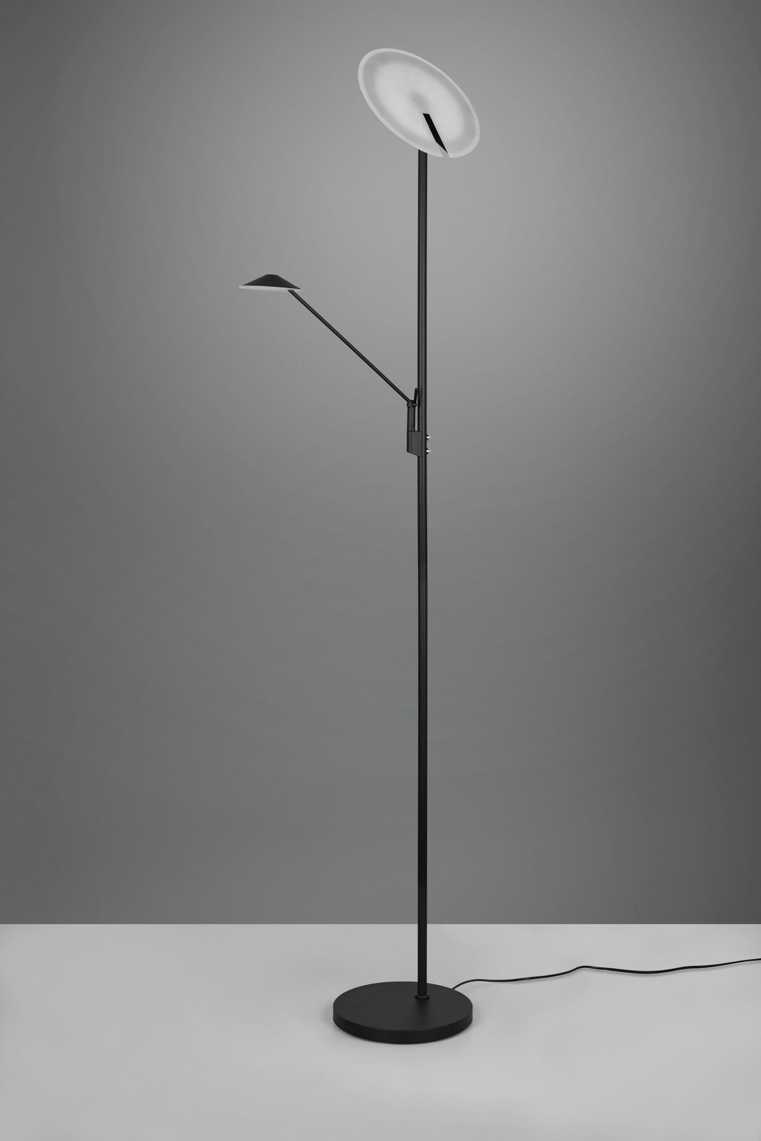 Lampadaire LED à intensité variable flexible 180 cm noir Lire