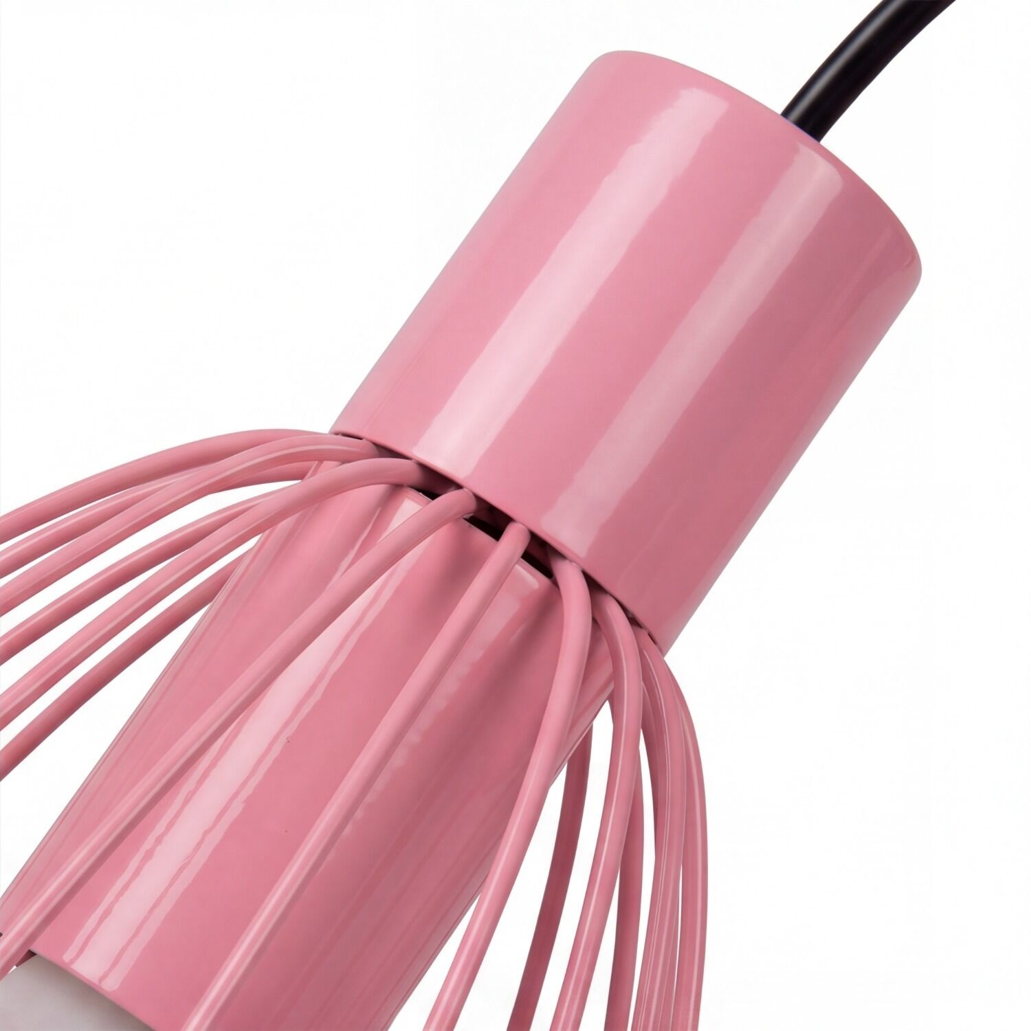 le128992-deckenstrahler-bad-kinderzimmer-wohnzimmer-innen-metall-e27-ip20-05 pink, Rassel, Drahtfransen, Plastik, Küchenutensil