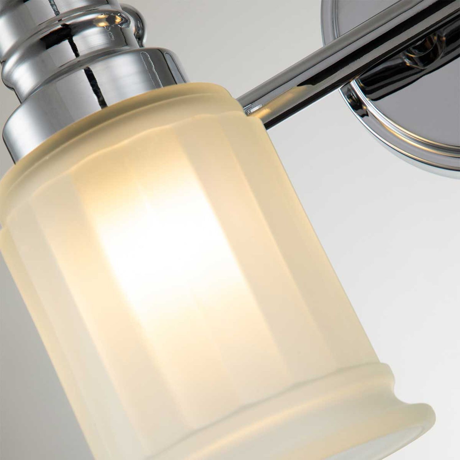Lampe Art Nouveau Salle de Bains LED G9 L : 35,7 cm Chrome Blanc IP44