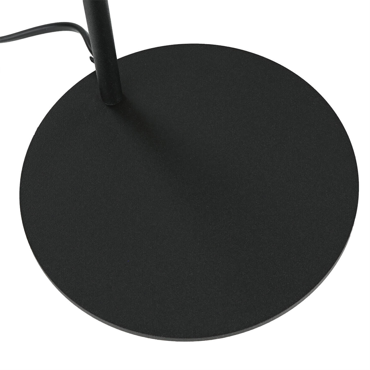 Lampe de table en verre Boule Noir Gris Hauteur 46 cm Moderne Elektrisches Gerät, Mikrophon