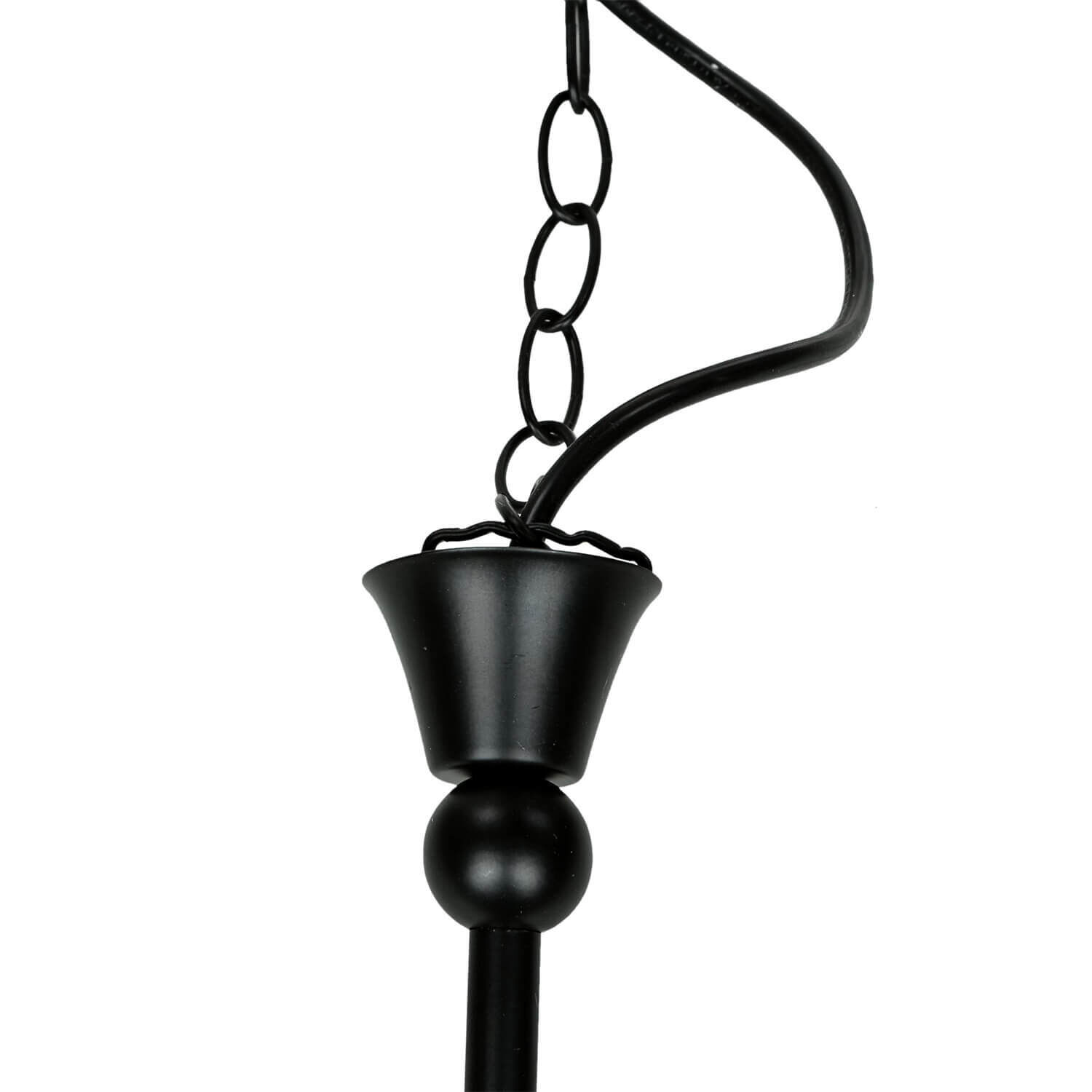 Lampe à suspendre rustique réglable noir DOROTHEA