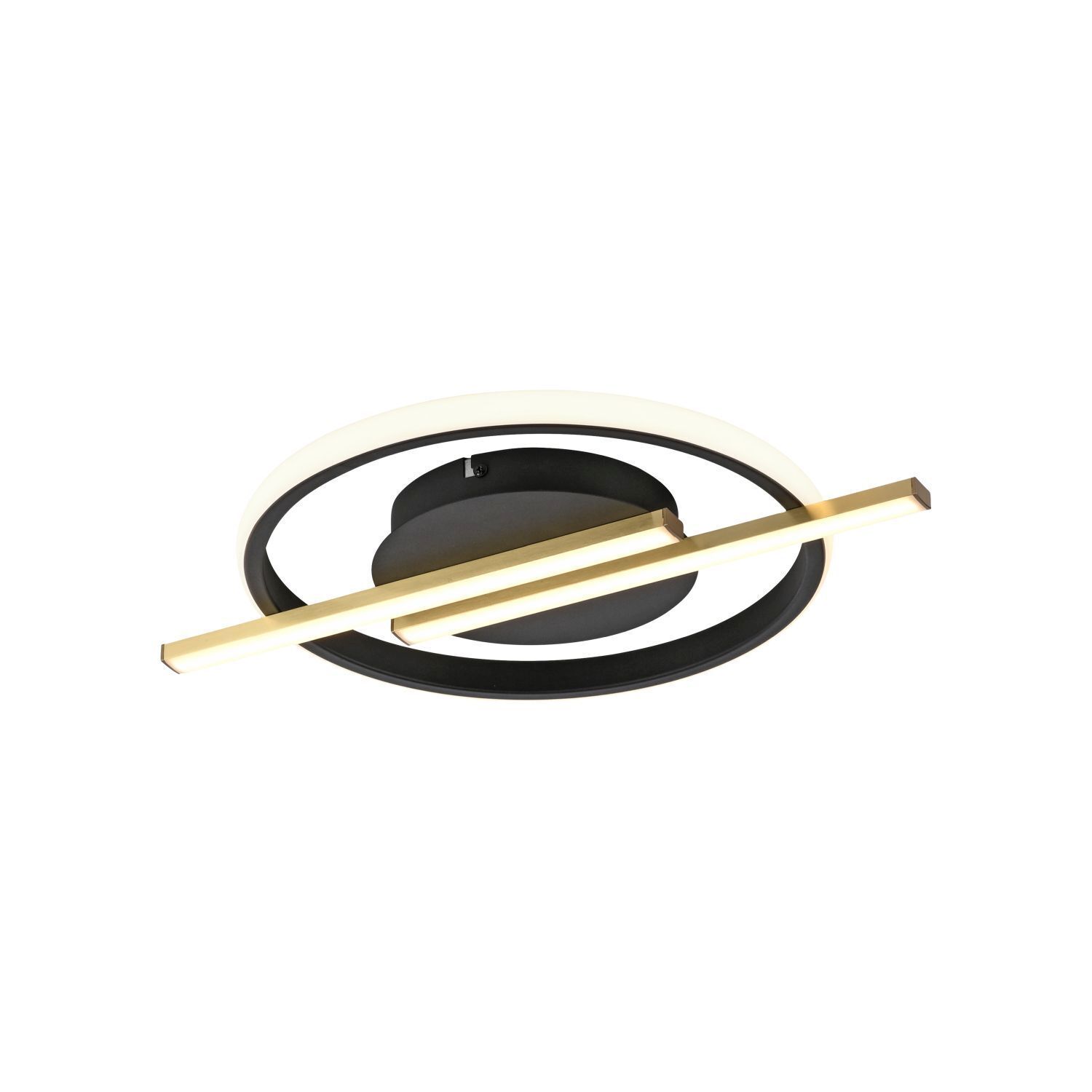 Lampe de plafonnier LED Moderne Noir Laiton 3000 K dimmable Elektrisches Gerät, Mikrofon