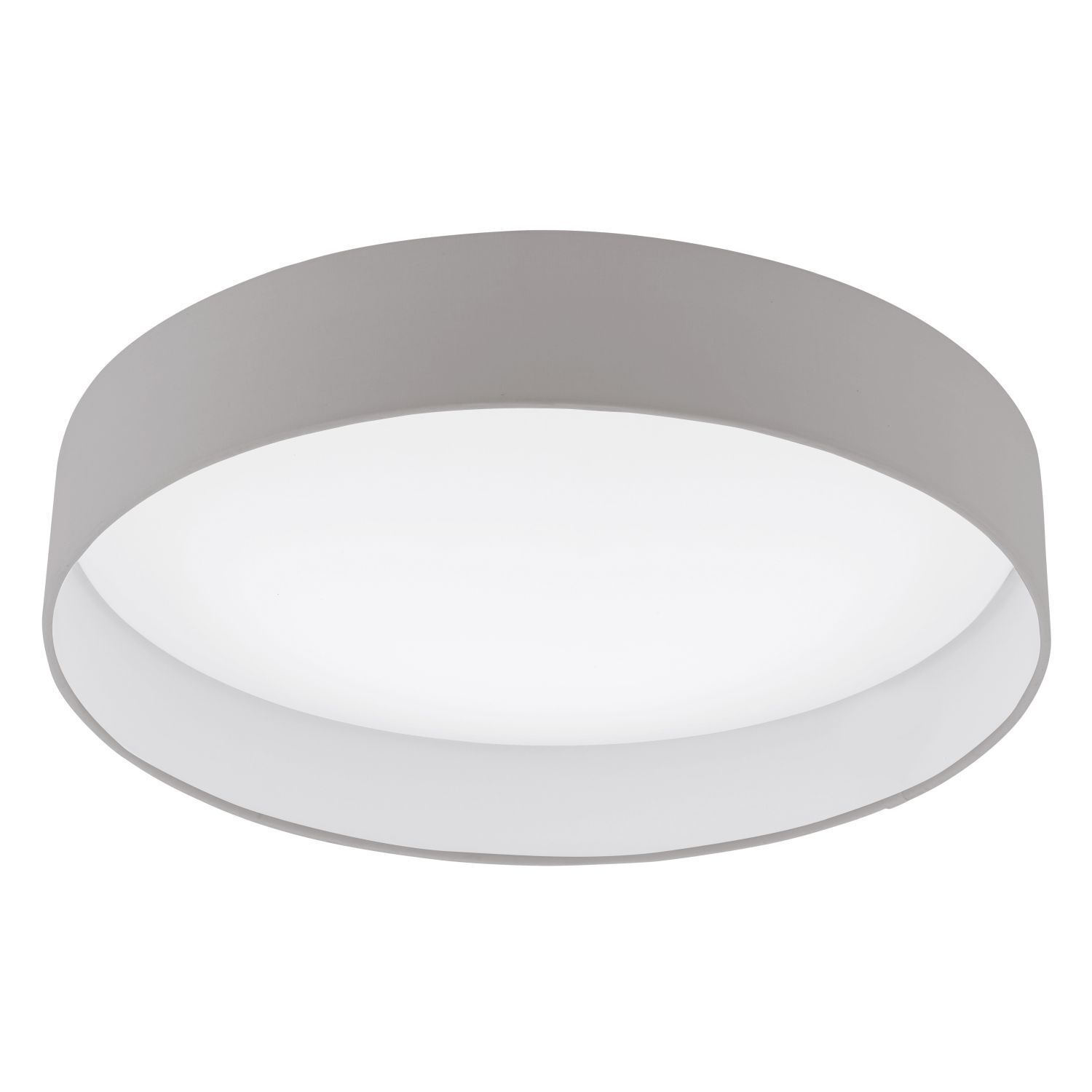 Plafonnier LED intemporel Palomaro Taupe Ø50cm