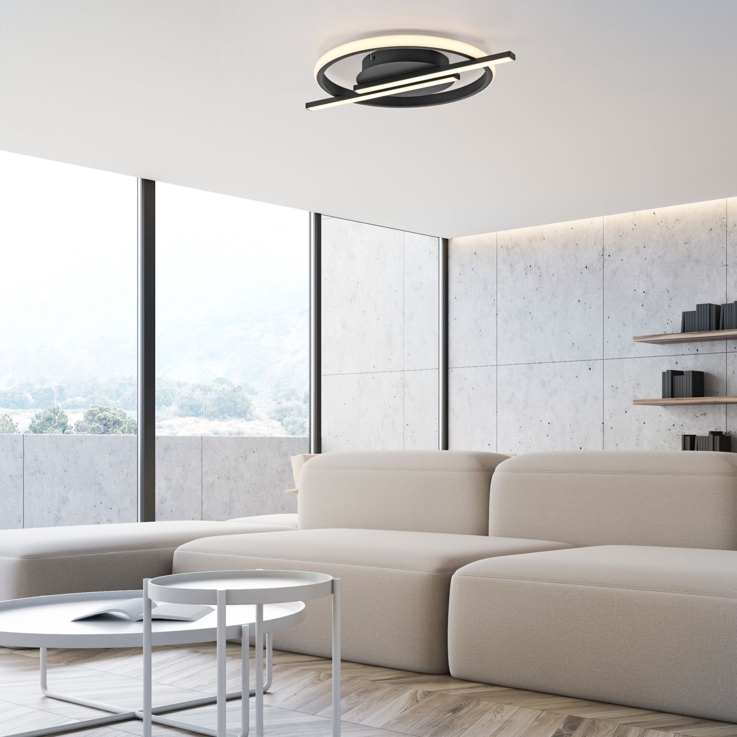 Lampe de plafonnier LED Moderne Métal L:42,5 cm 2100 lm dimmable