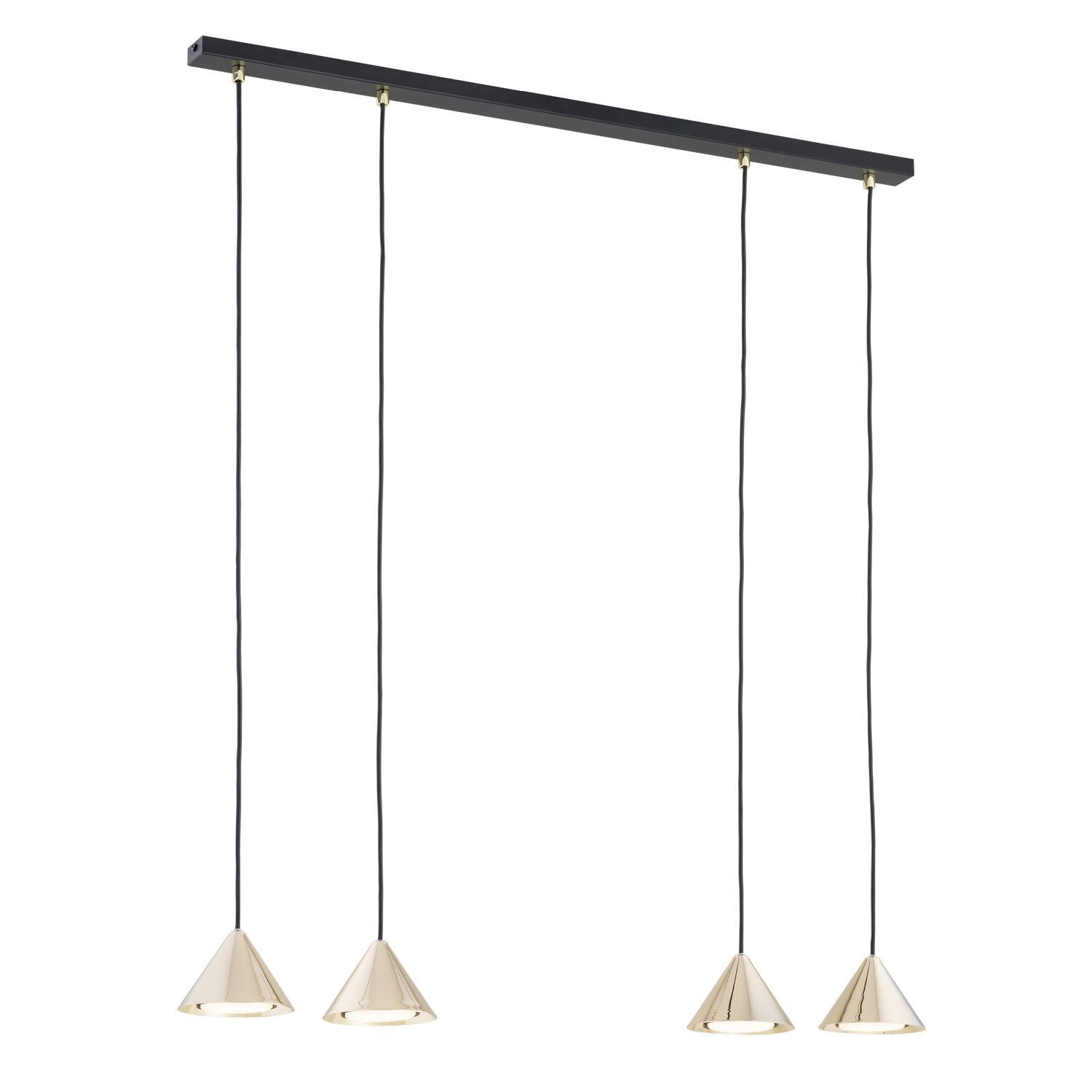 Suspension noir or L : 90 cm H : max. 100 cm réglable