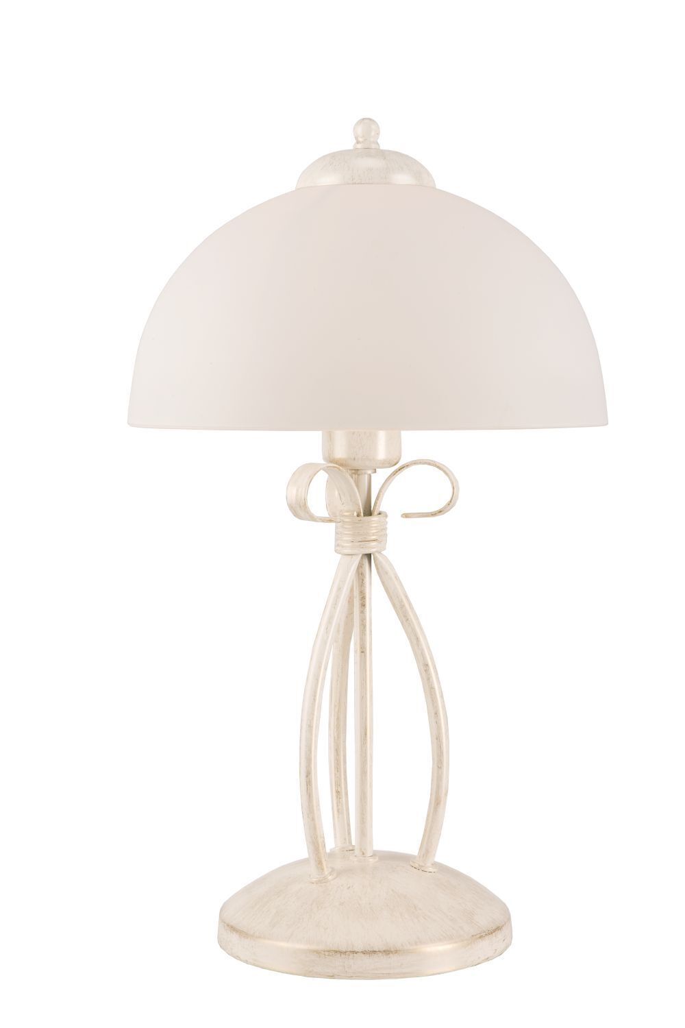 Lampe de table Blanc 43cm Métal rond Rustique LIRLIN