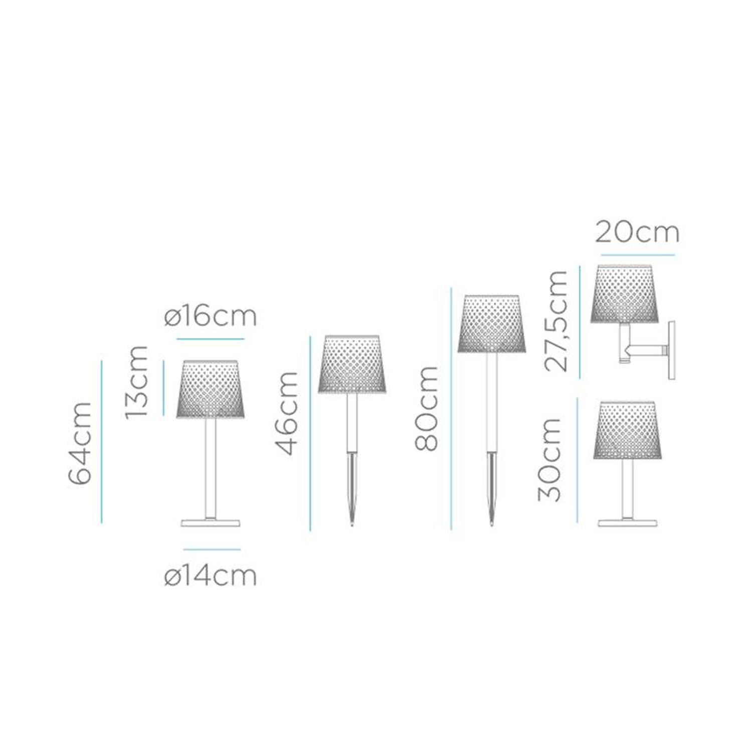 Lampe solaire à LED 5 en 1 Piquet de terre Mur Table Sol IP65 Diagramm, Handlung, Lampe