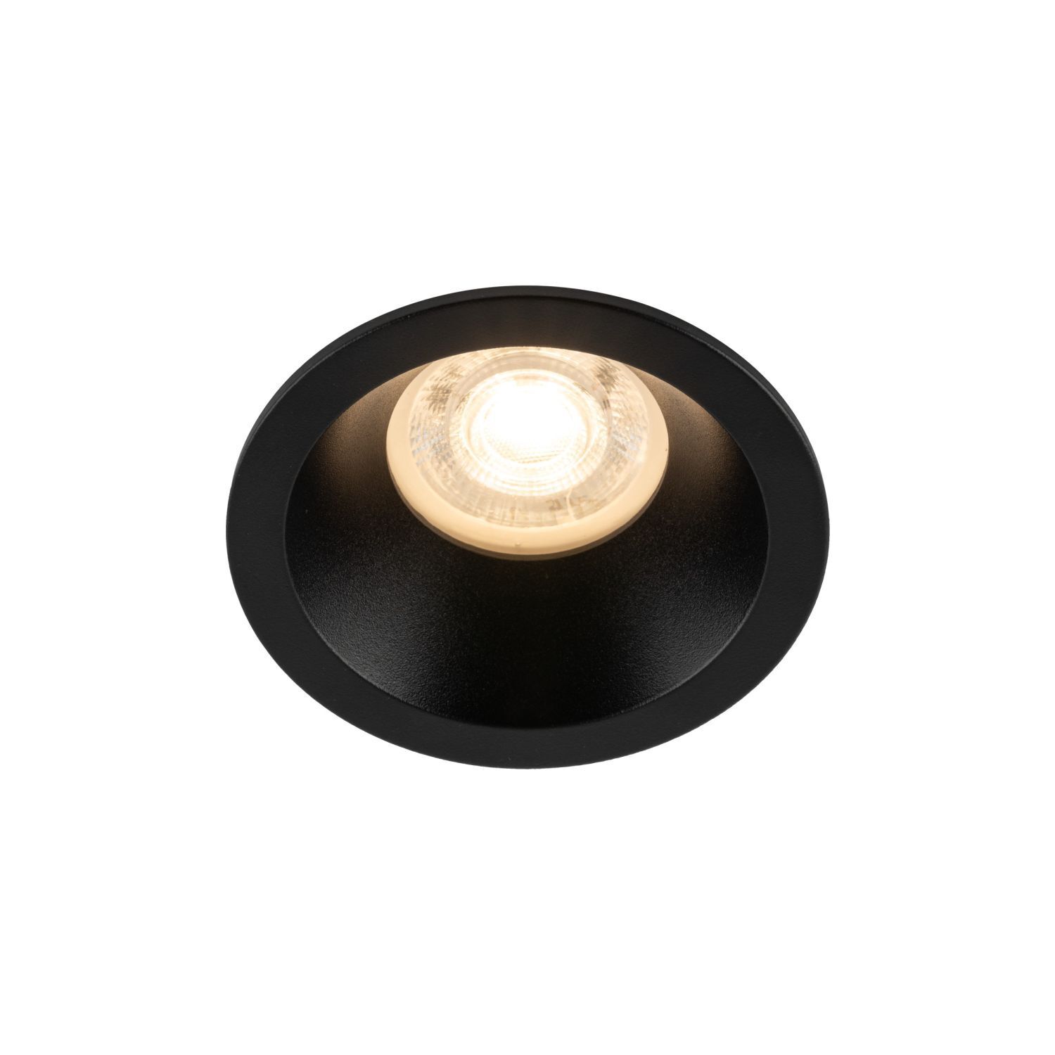 Spot encastré noir IP65 métal verre Ø8,5 cm rond Beleuchtung, Deckenleuchte