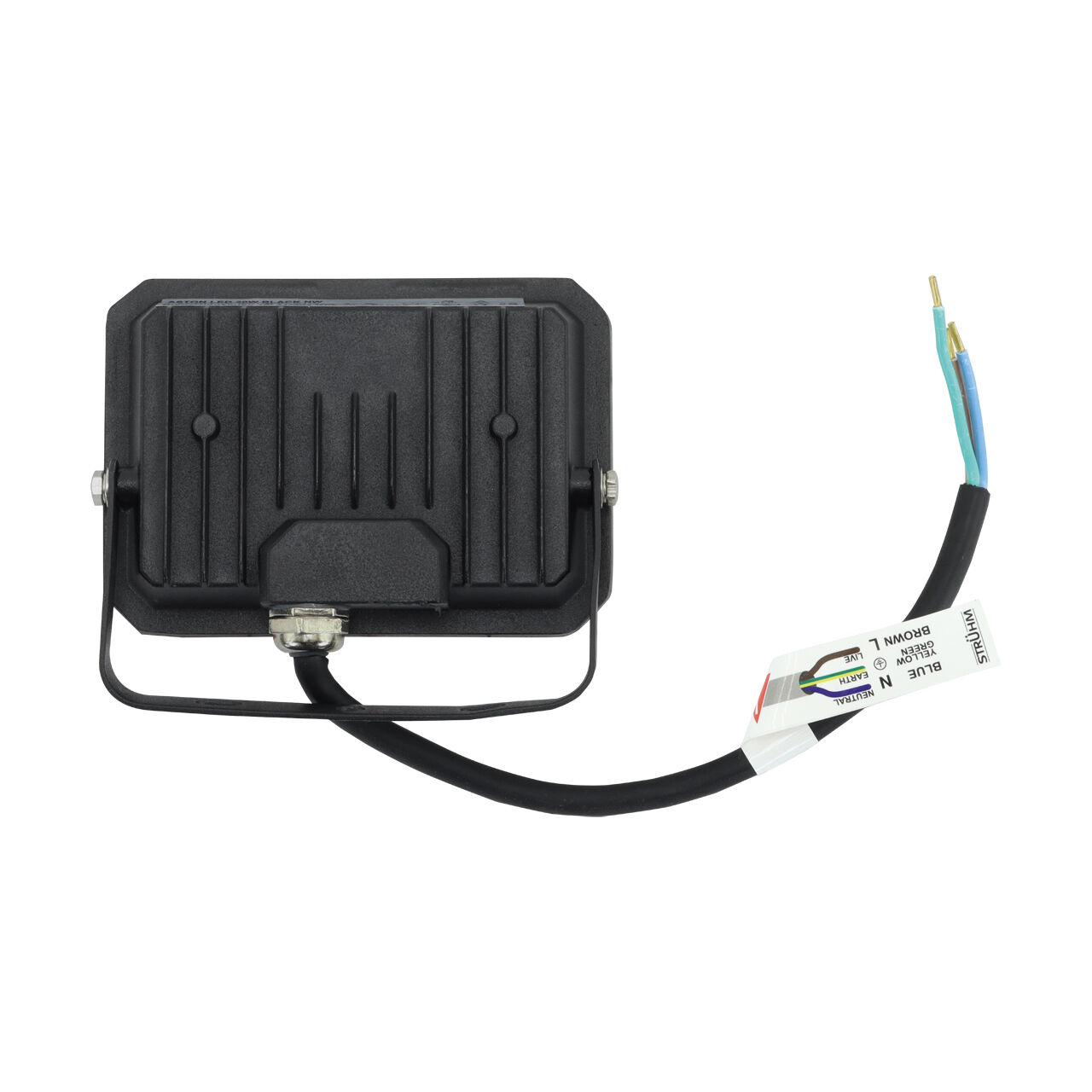 LED Flutlicht Strahler außen IP65 B: 8 cm 4200 K 1140 lm hell LED-Flutlicht, Außenleuchte, Kabel, Verkabelung, Lichtquelle