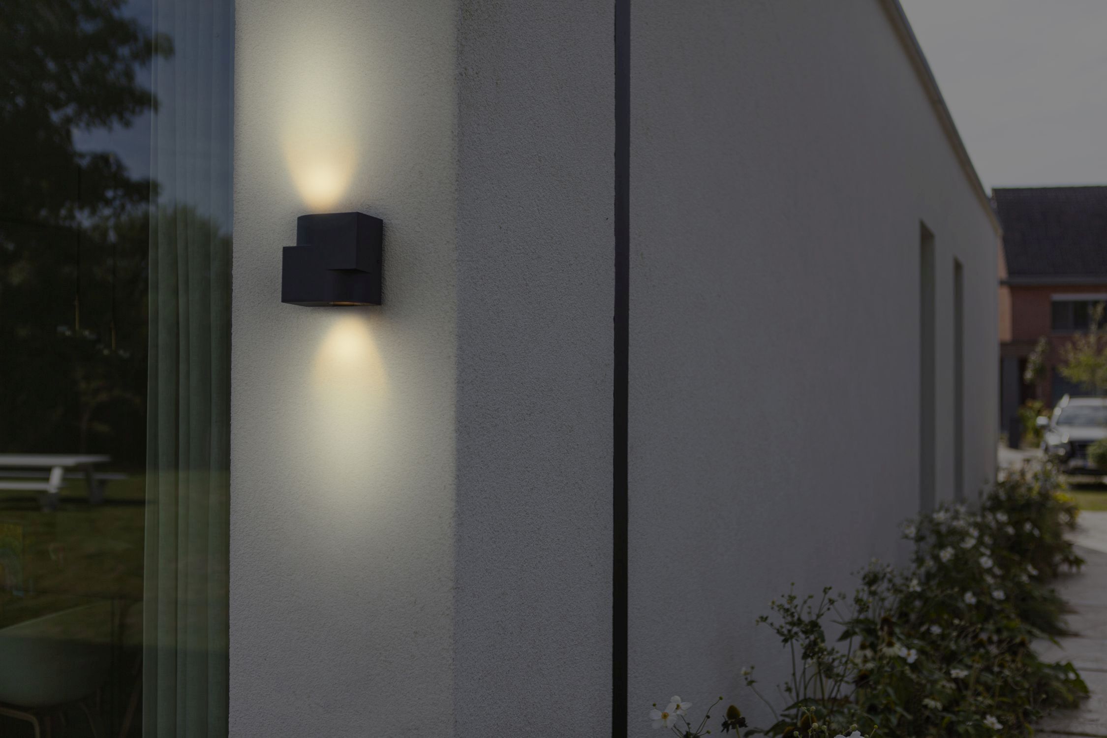 Applique murale extérieure Aluminium GU10 IP44 Anthracite Moderne