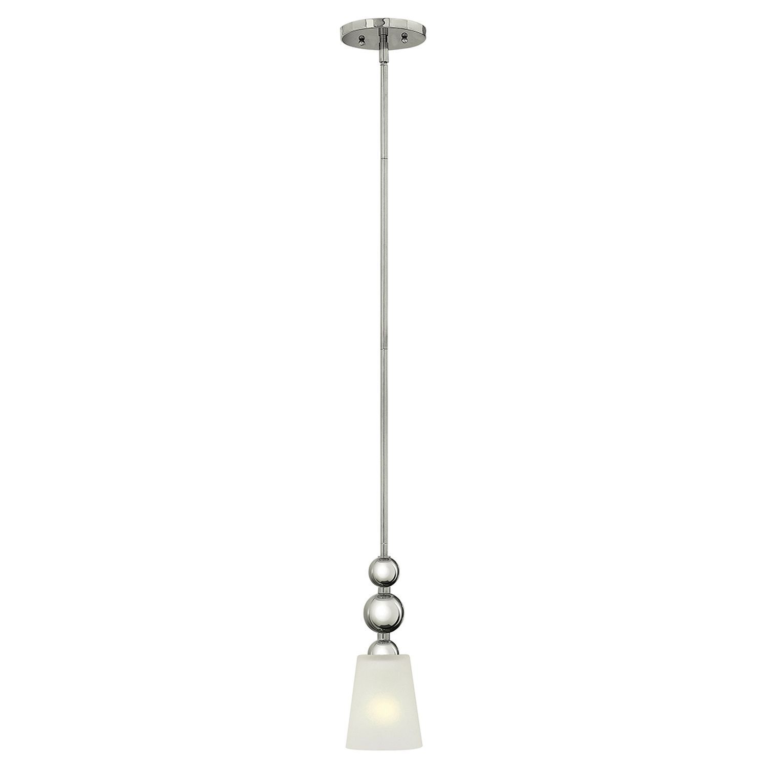 Plafonnier ROMINA Nickel Ø12cm à raccourcir Lampe