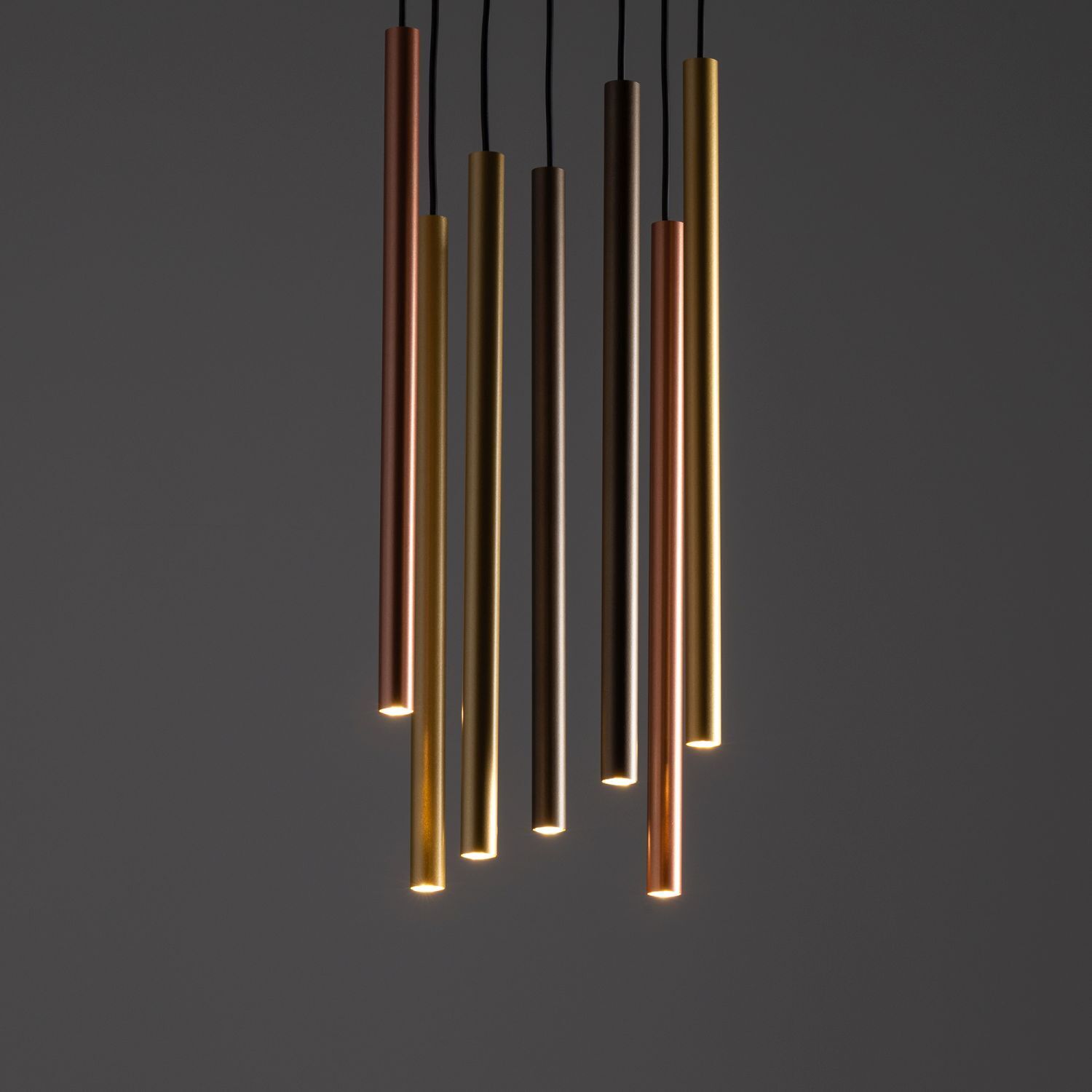 Suspension métal ajustable 7 flammes G9 Moderne CULT