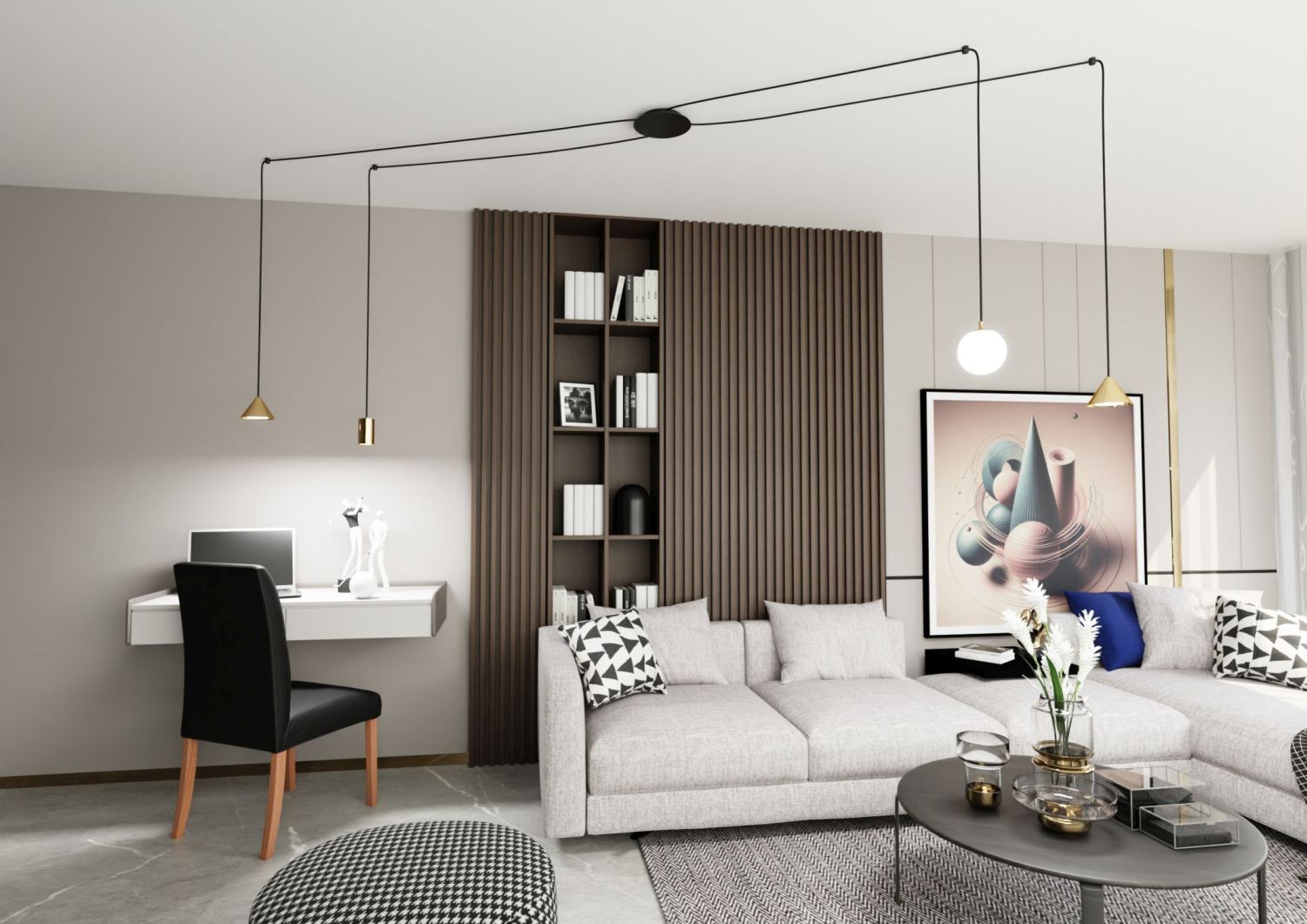 XXL Lampe à suspendre Spider métal verre flexible 200 cm de câble