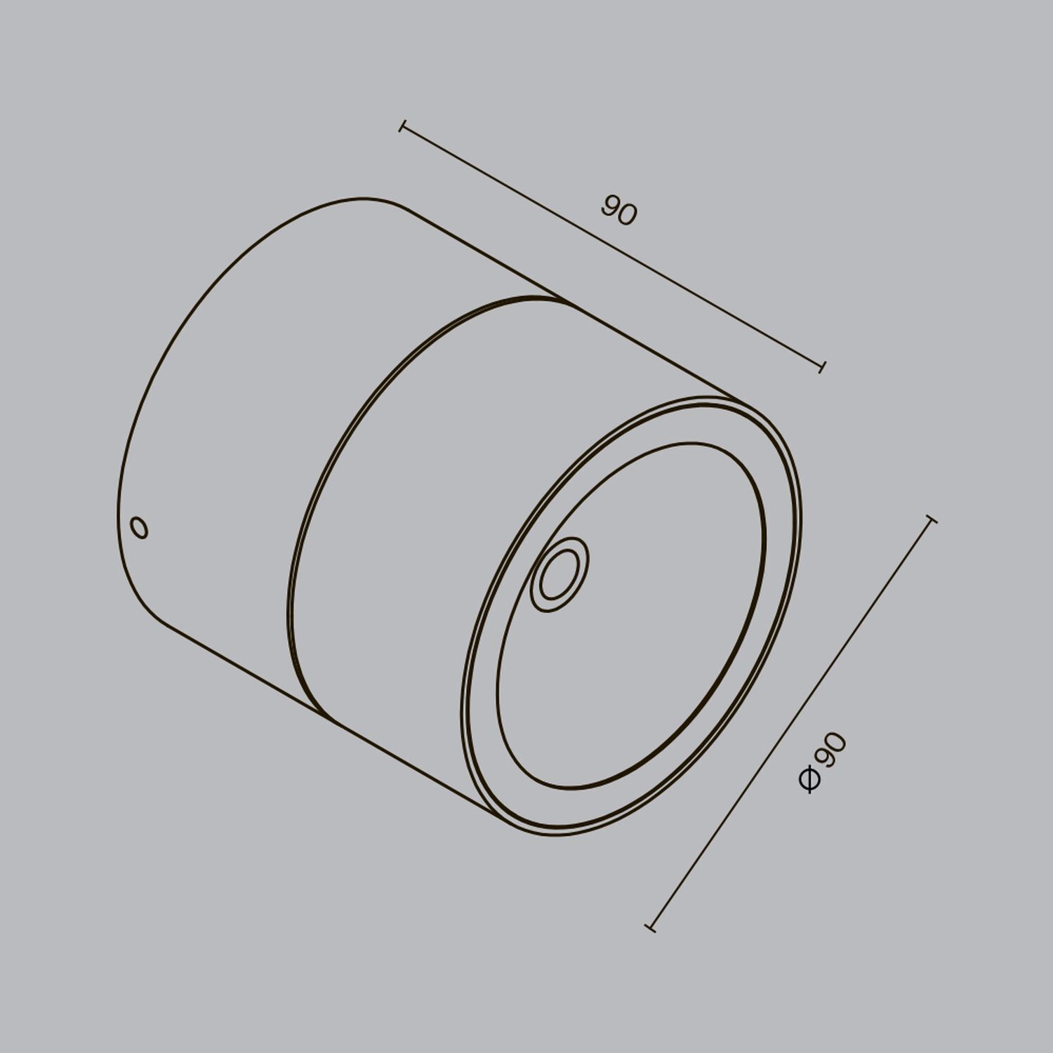 Projecteur extérieur métal verre LED IP54 orientable graphite