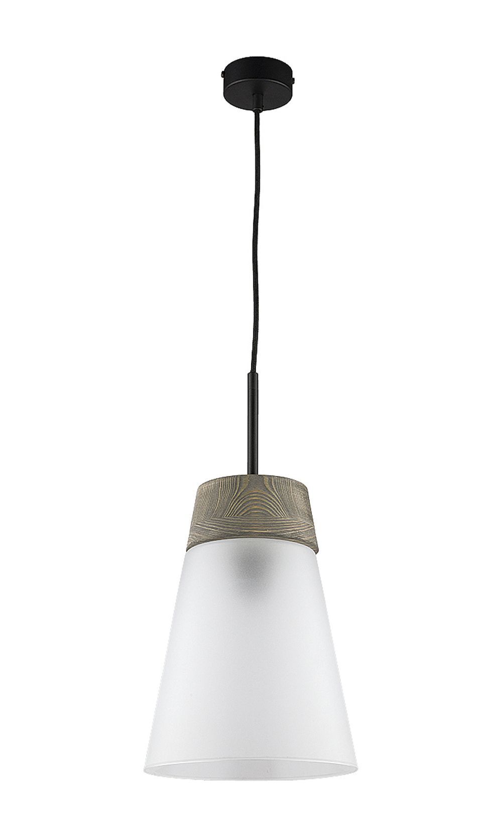 Suspension Noir Blanc Bois ARAVAE Lampe Cuisine