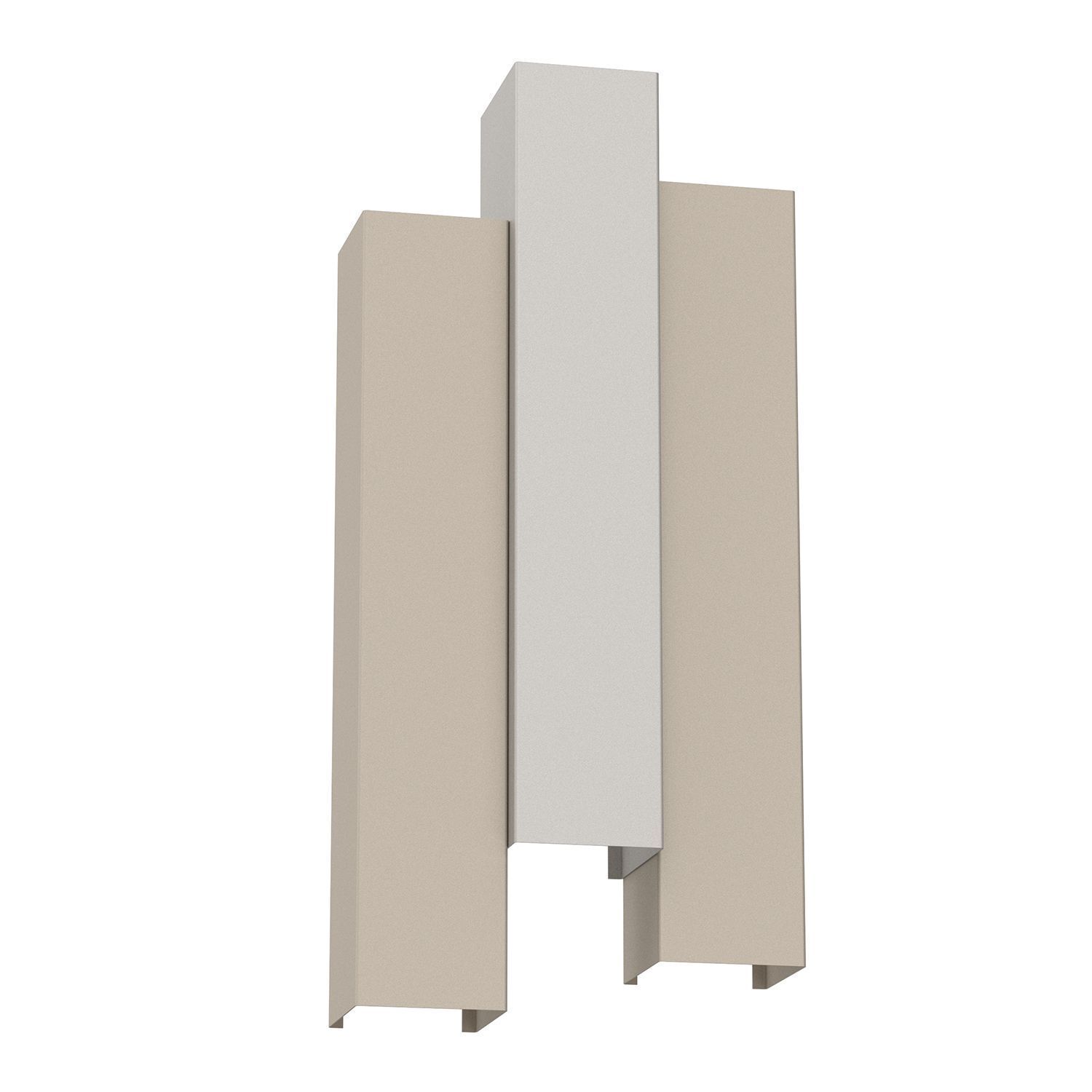 Applique Métal Beige Gris clair H:72 cm GU10 indirect