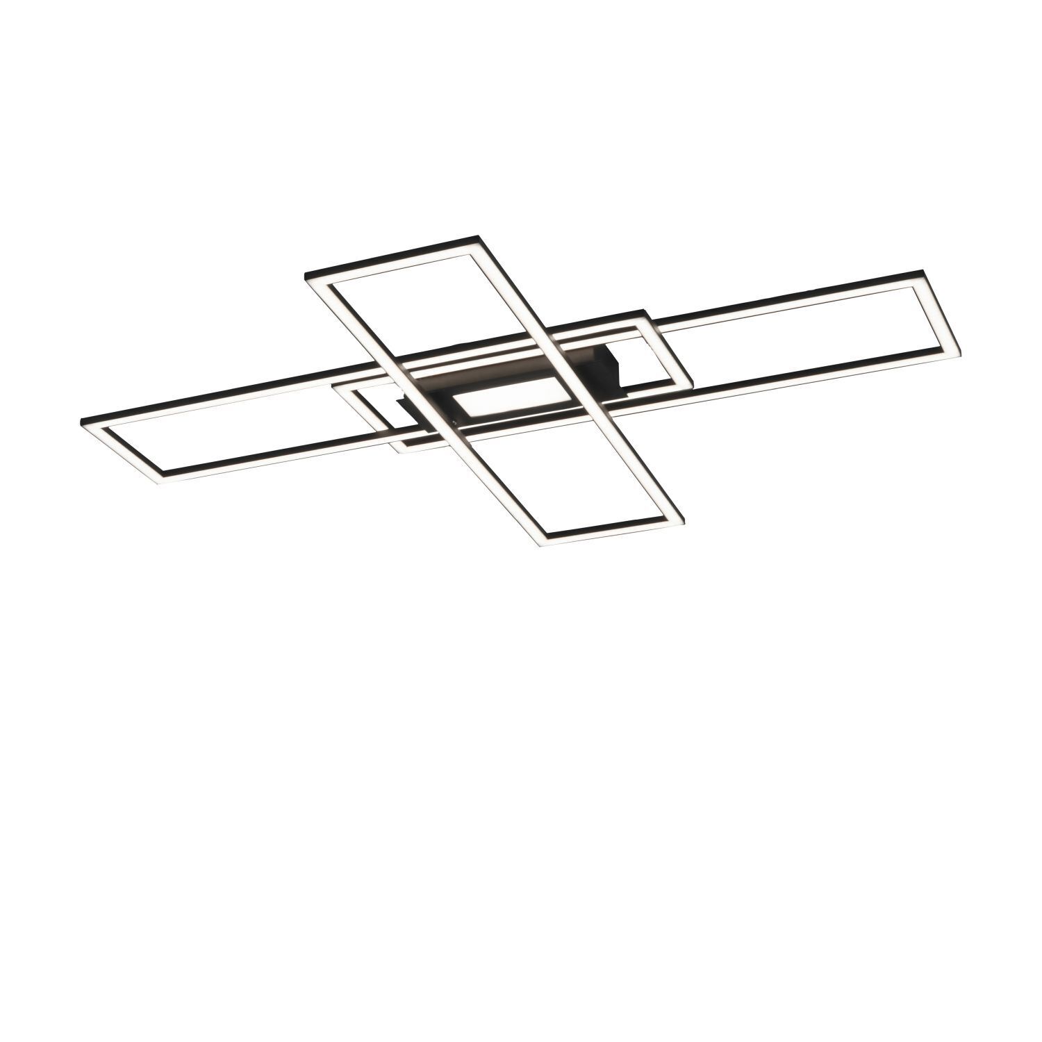 Lampe de plafonnier LED à intensité variable Métal noir L:99 cm 45 W