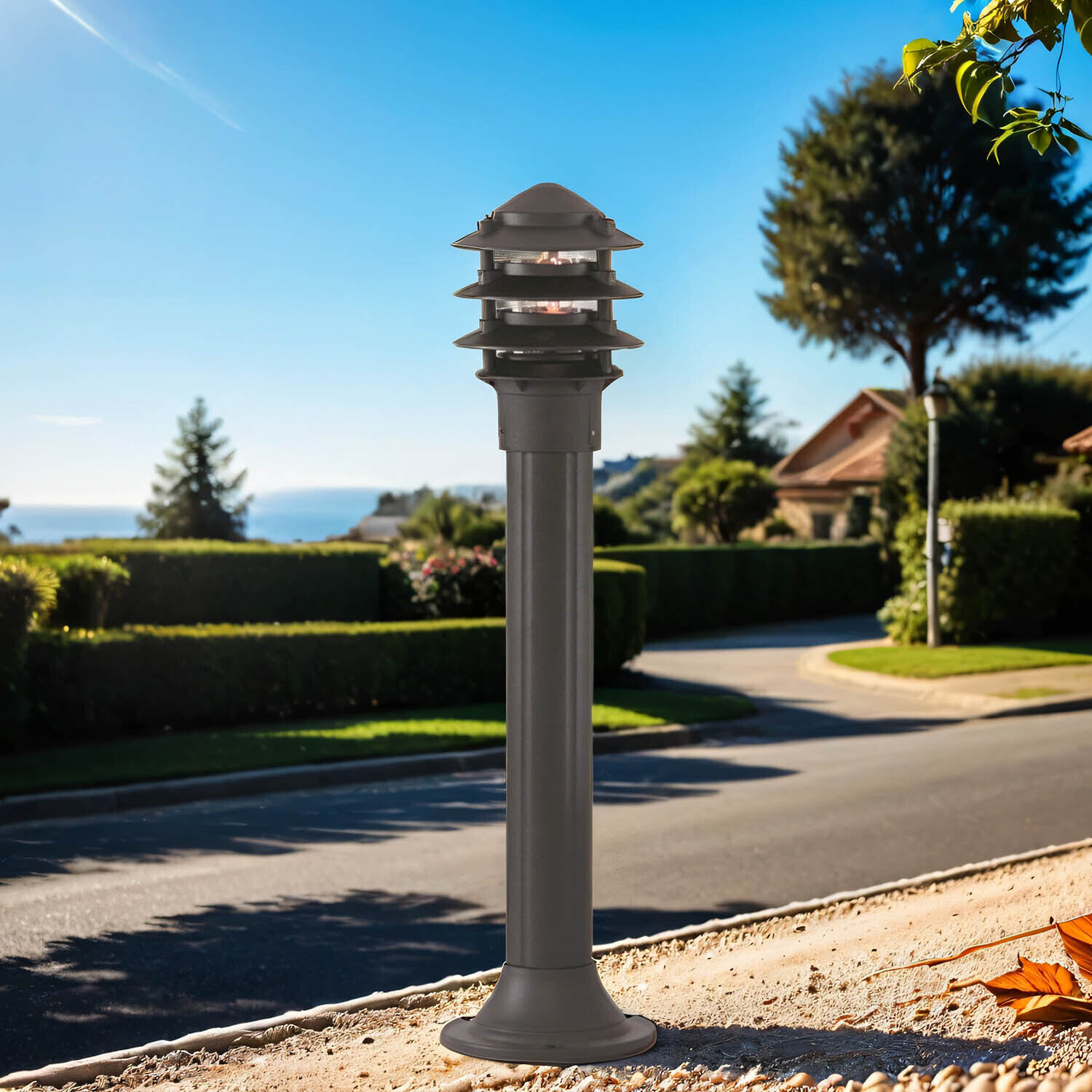 Lampadaire d'extérieur contemporain Lampe à faisceau E27 BOLLARDS