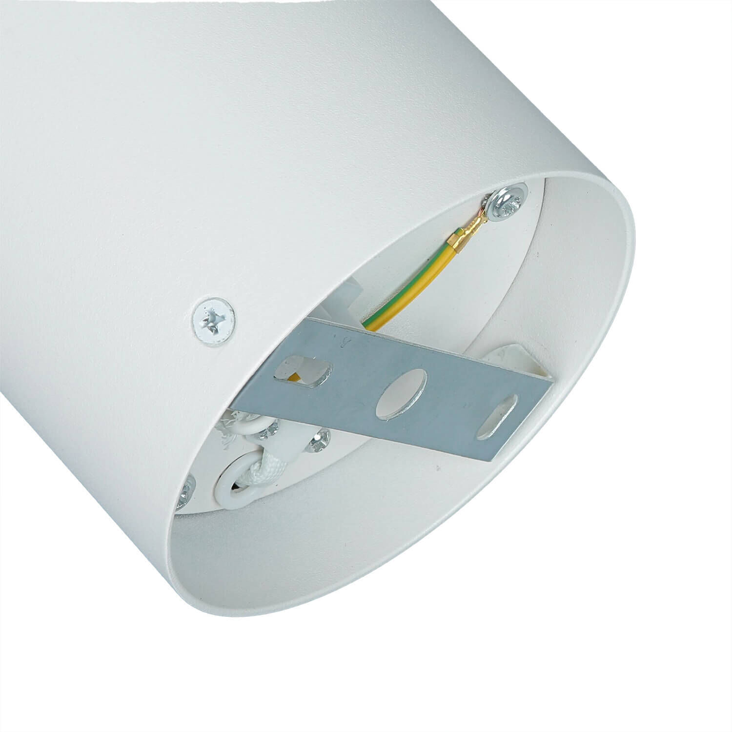 Spot de plafond rond Ø 9,5 cm petit métal GU10 blanc cuivre-or