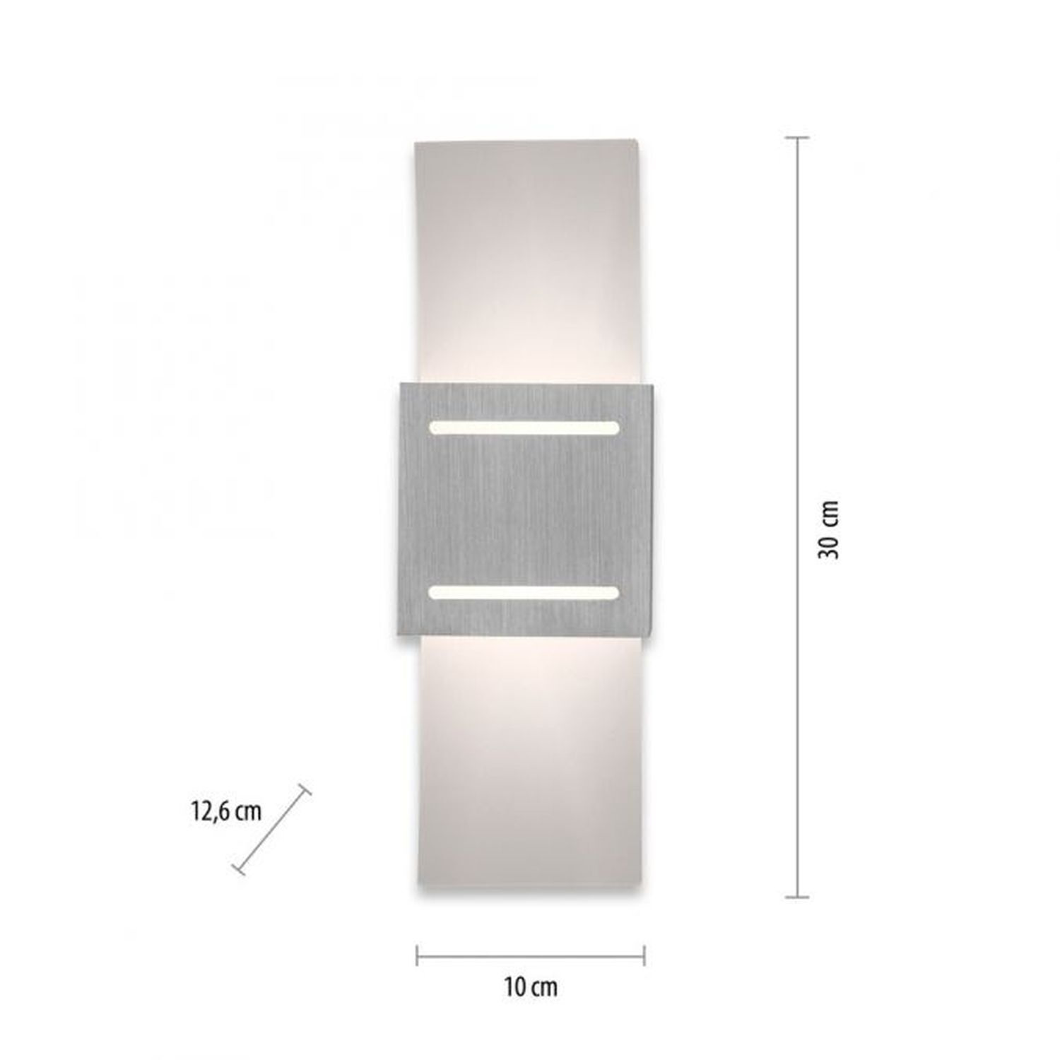 Applique Métal en aluminium indirect G9 H:30 cm