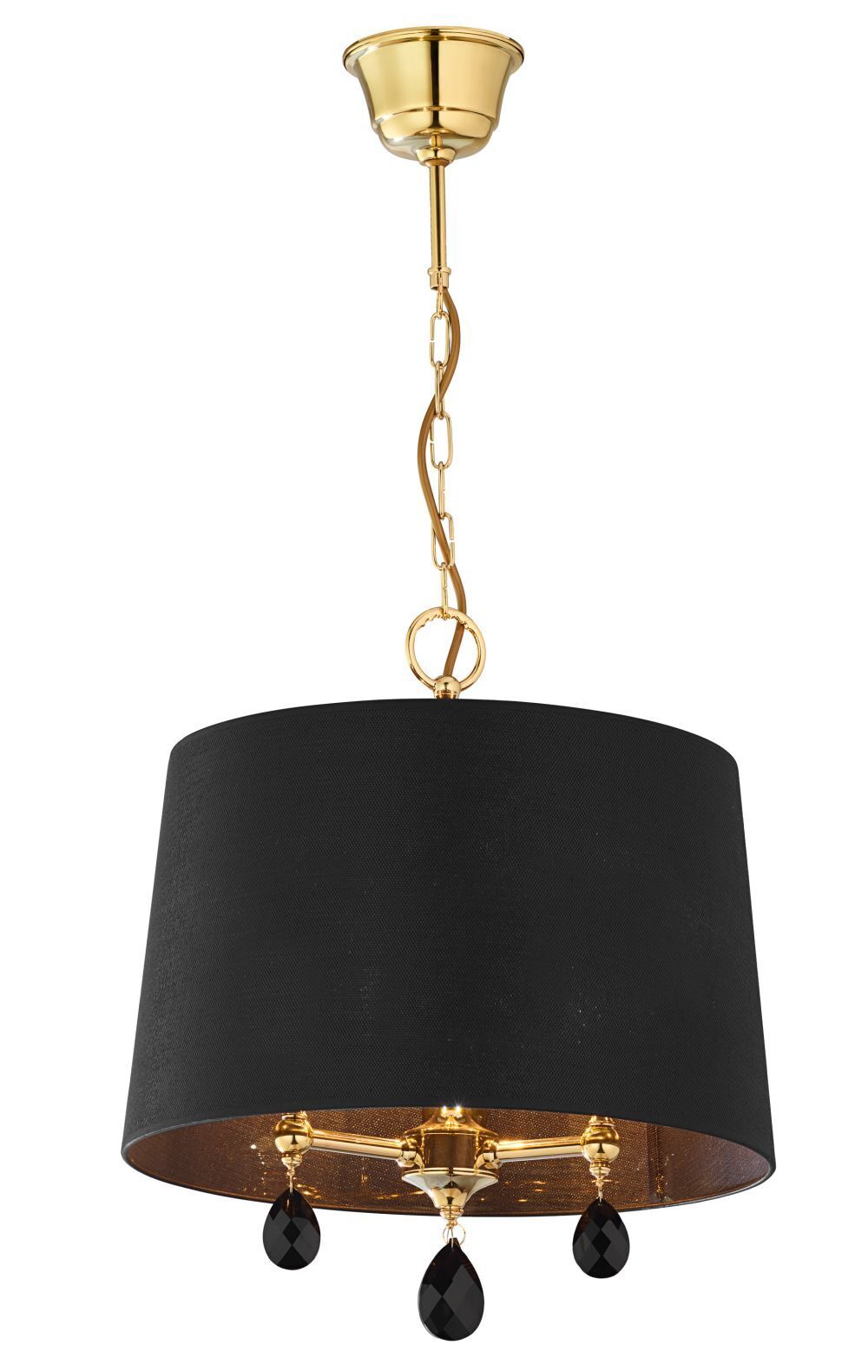 Pendelleuchte Metall in Messing Schwarz E27 MINEE Lampe, Kronleuchter, Deckenleuchte