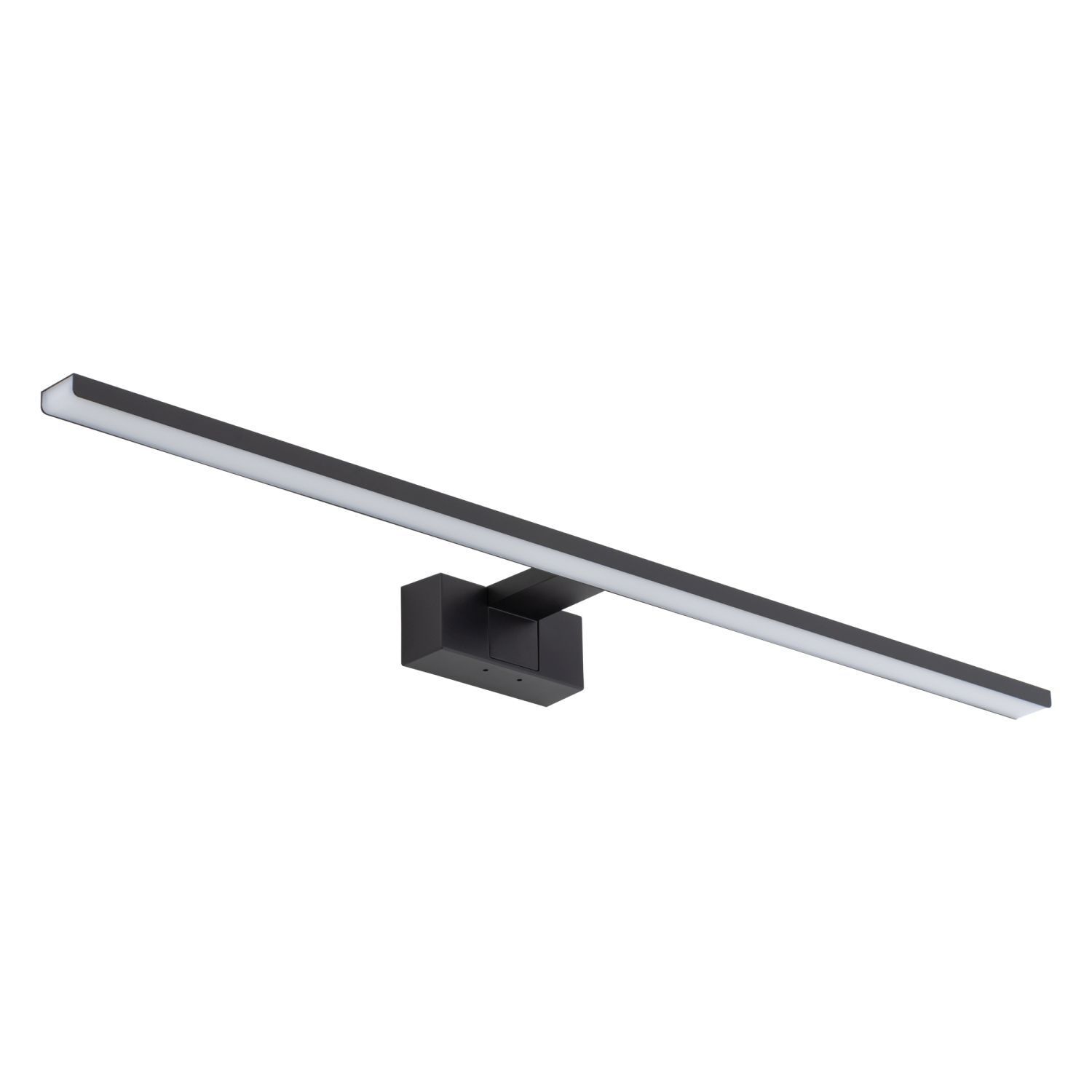 Lampe LED pour miroir IP44 noire 3000 K 1050 lm blanc chaud
