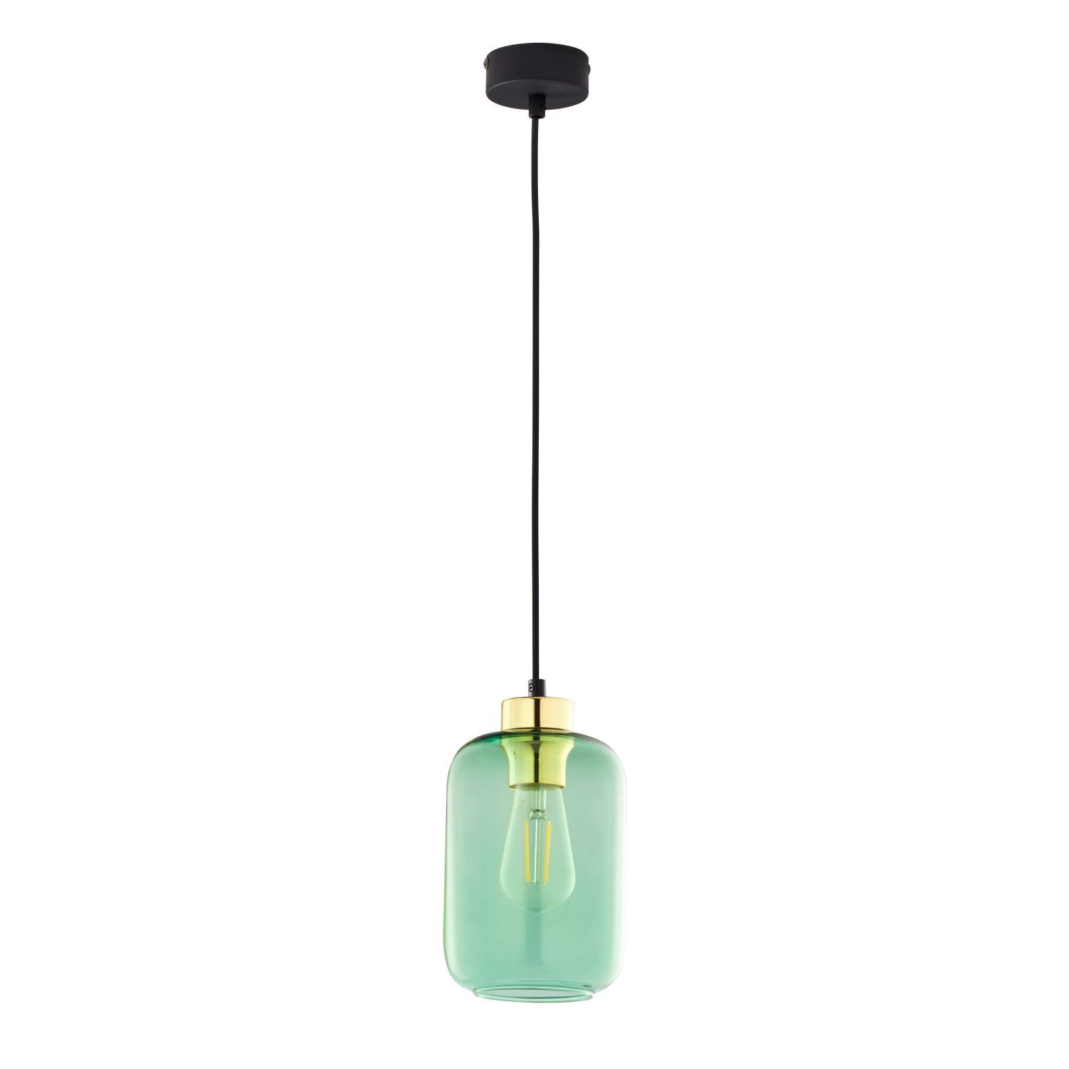 Lampe à suspendre Vert Ø 14 cm E27 élégant