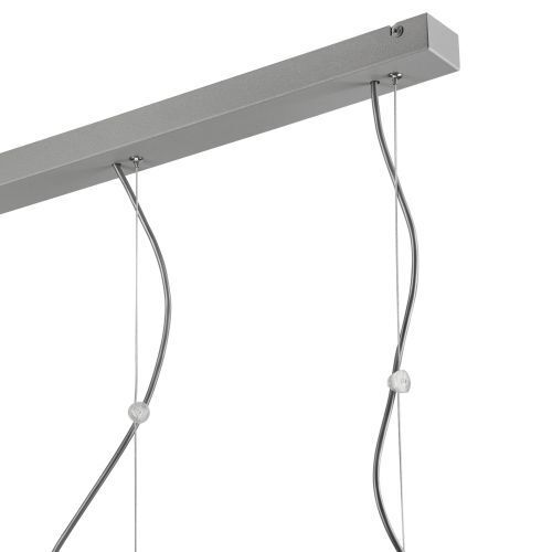 Lampe suspendue Argent Blanc Métal Table à manger Moderne