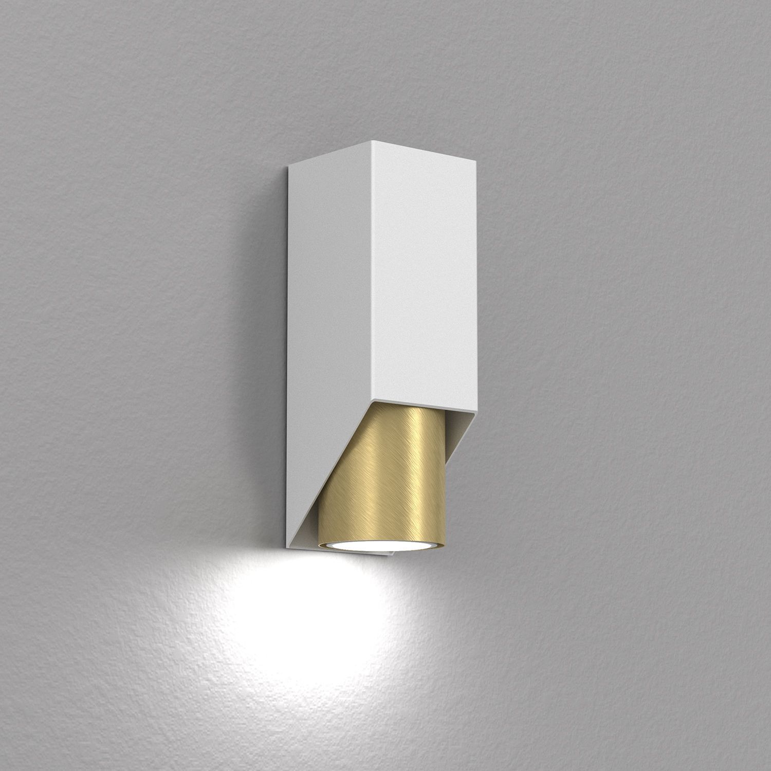 Applique Métal Blanc Laiton GU10 accentué avec style