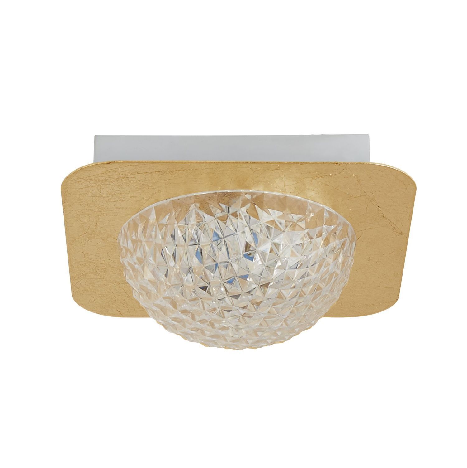 Spot LED encastré en métal doré L:18 cm 585 lm plafond