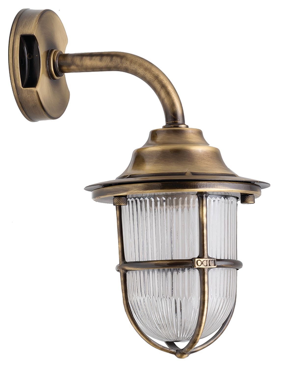 Lampe murale extérieure laiton IP64 porte d'entrée cour antique