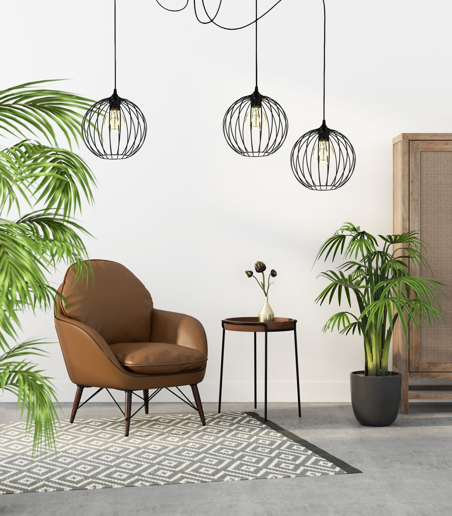 Pflanze, Lampe, Dekoration für Zuhause, Stuhl, Mobiliar