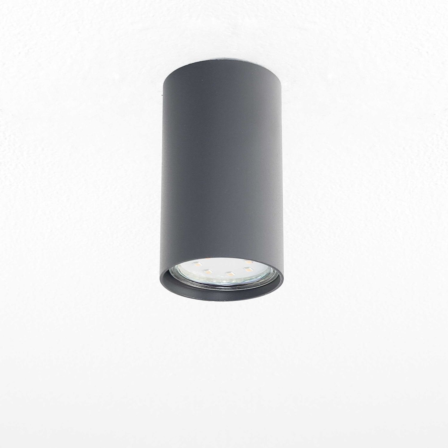 Spot de plafond en anthracite GU10 Ø55cm couloir salon