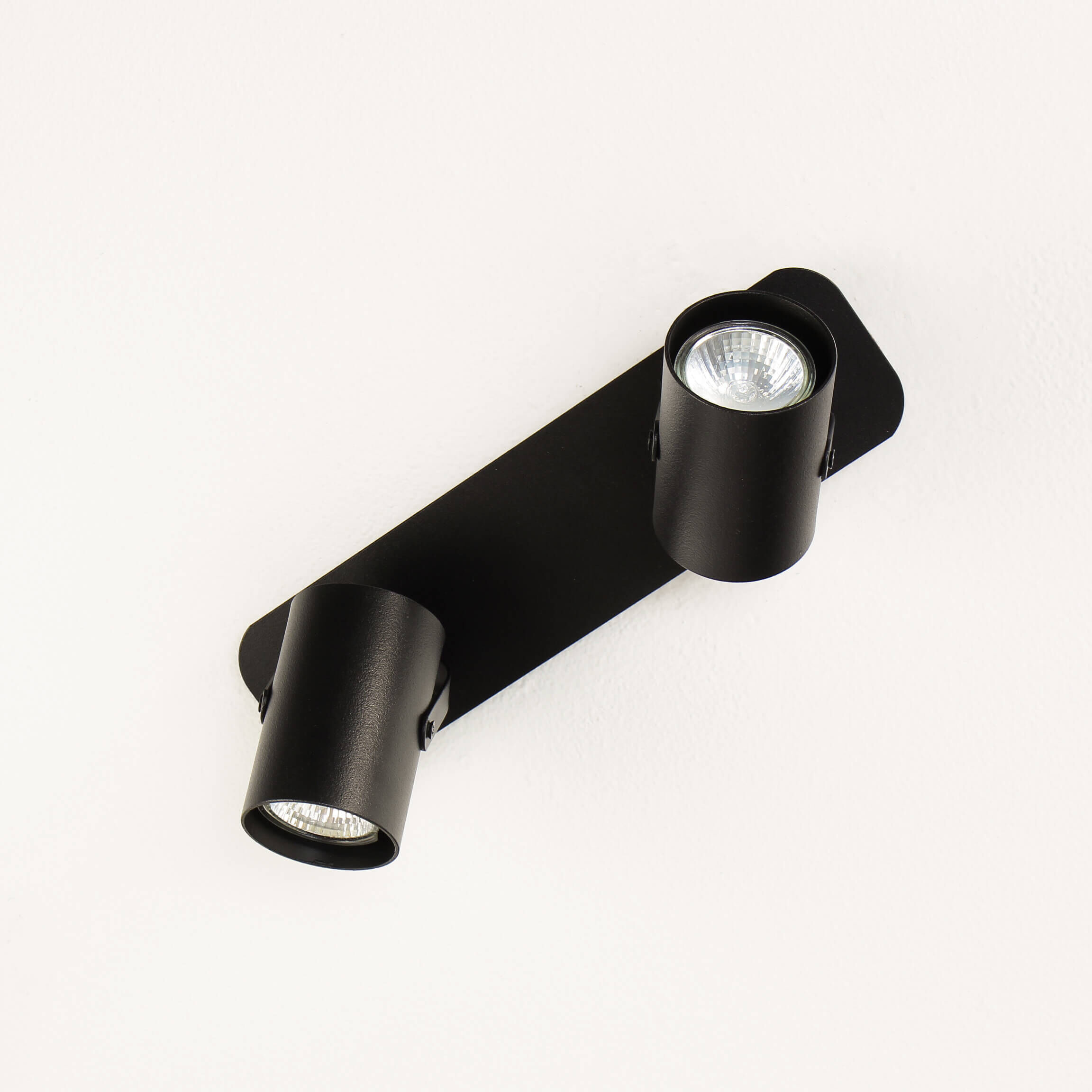 Plafonnier Projecteur noir réglable 2 flmg