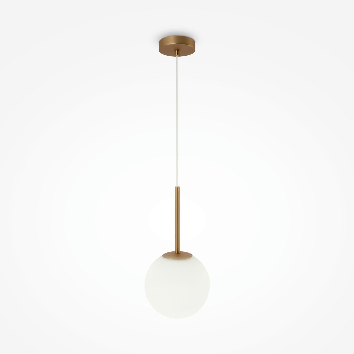 Lampe à suspendre métal verre Ø 18 cm rond H : max. 180 cm