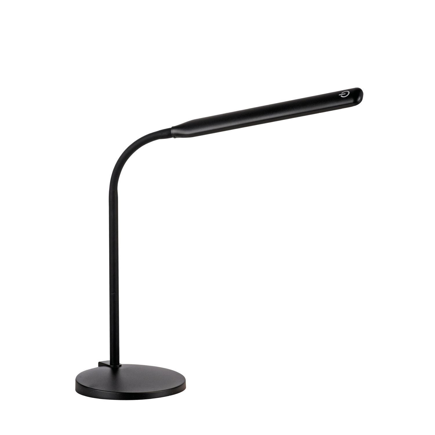Lampe de bureau LED noire Touch 64 cm 6 W flexible