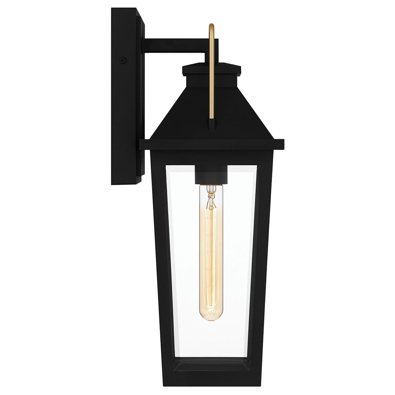 Lampe d'extérieur Mur Noir E27 IP44 H : 42,9 cm Rustique