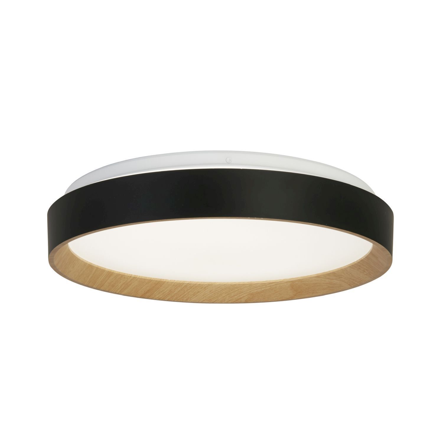 Lampe de plafonnier ronde LED métal avec télécommande à intensité variable