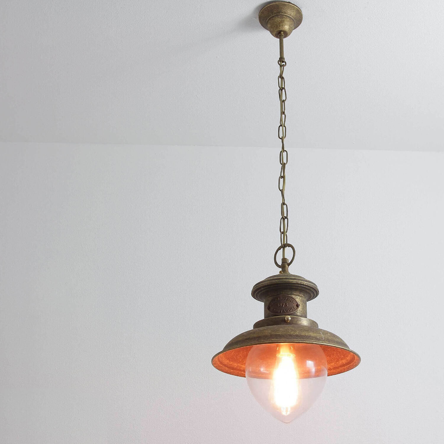 Suspensions extérieures Premium en laiton bronze Lampe, Leuchte, Deckenleuchte