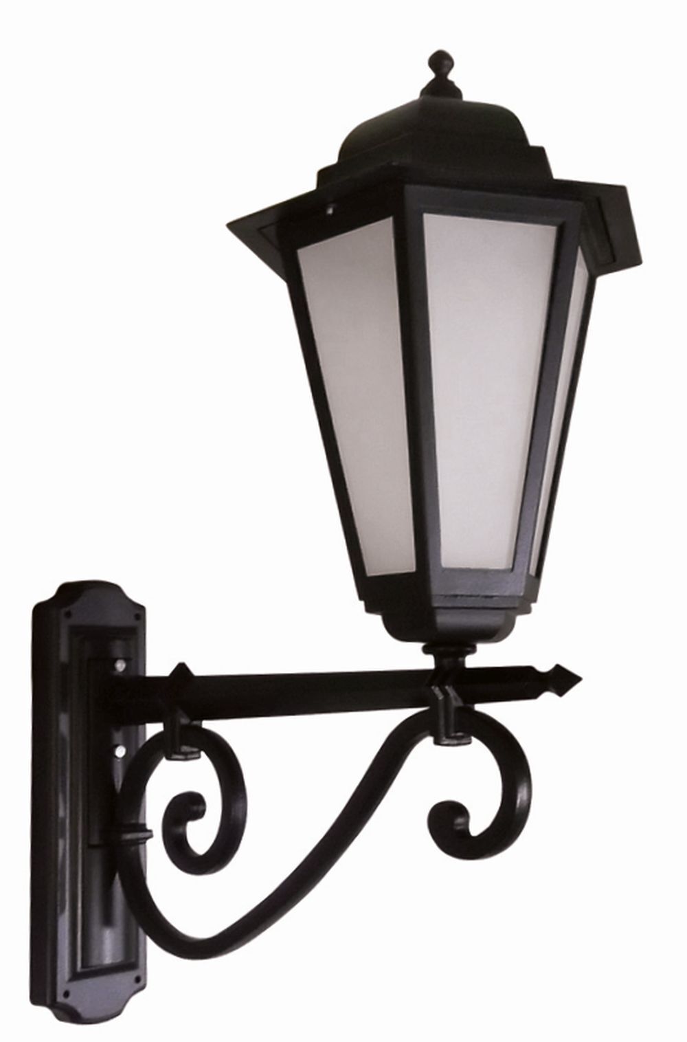 Lanterne murale rustique BRIANA Noir H:80cm grande