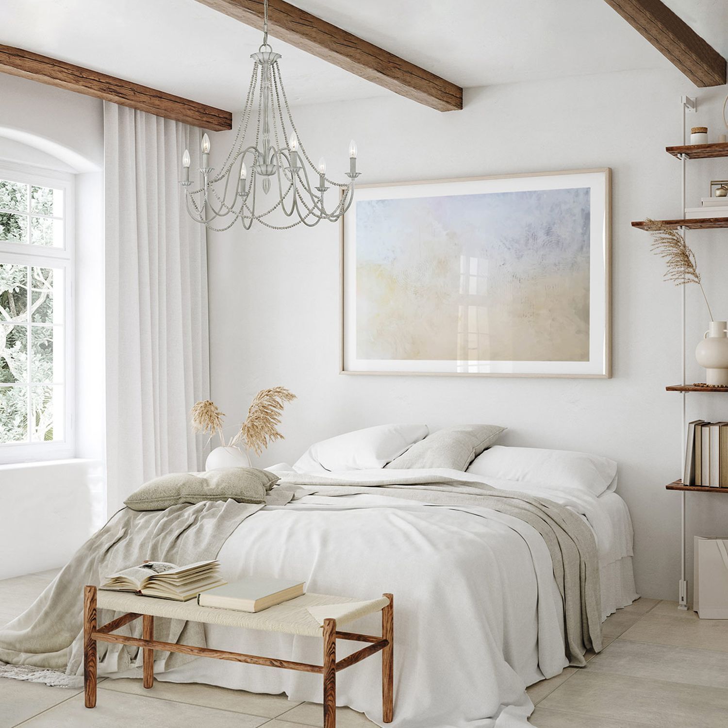 Innenarchitektur, Inneneinrichtung, Kronleuchter, Mobiliar, Schlafzimmer