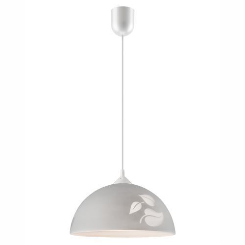 Lampe à suspendre Gris Verre rond Table à manger Rétro confortable