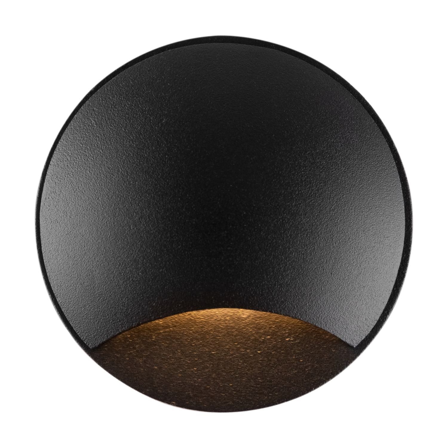 Luminaire LED encastré mural aluminium Ø 6,2 cm IP65 noir Sphäre, Fotografie