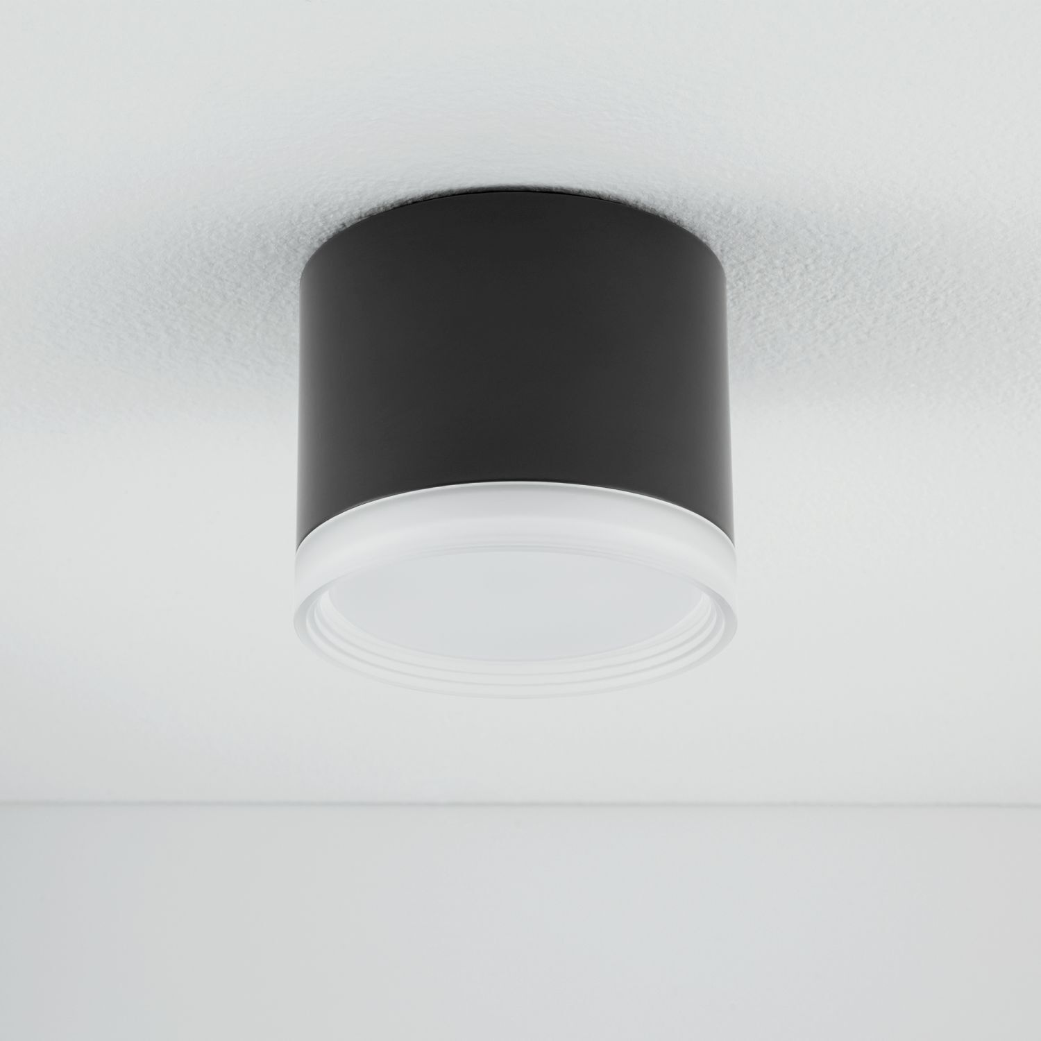 Petit spot de plafond Noir GX53 Ø 8,5 cm Aluminium Moderne