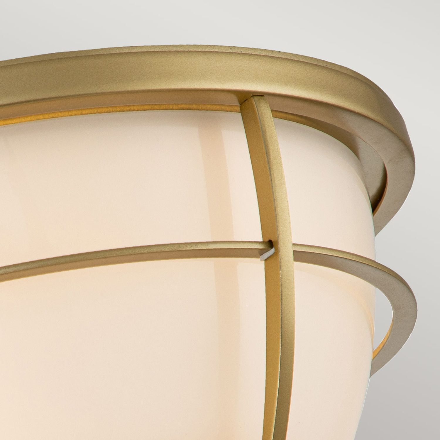 Plafonnier salle de bain métal verre E27 IP44 D : 32,7 cm rond Lampe