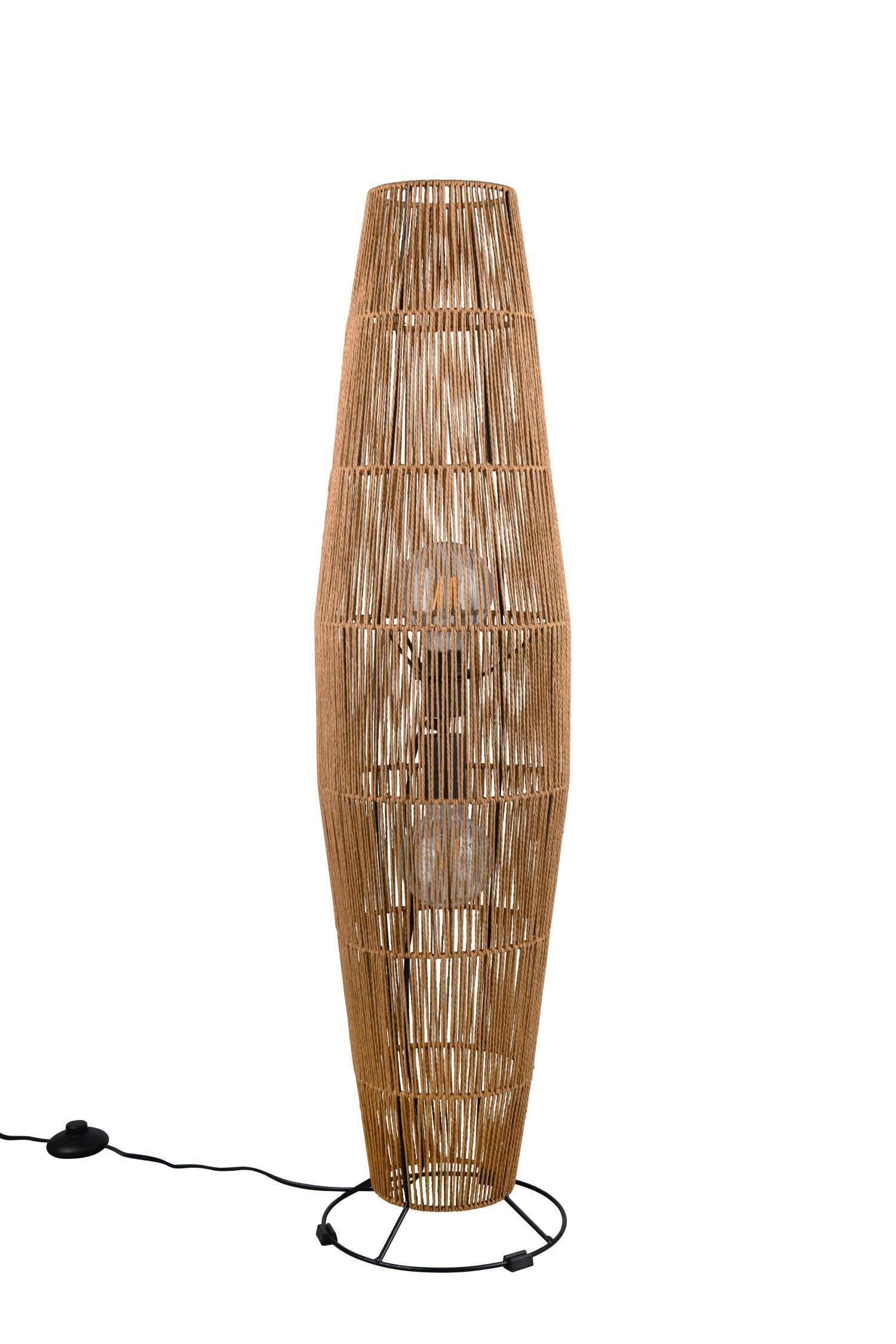 Lampadaire Papier Métal Noir Marron E27 103 cm Lampe, Töpferei, Krug